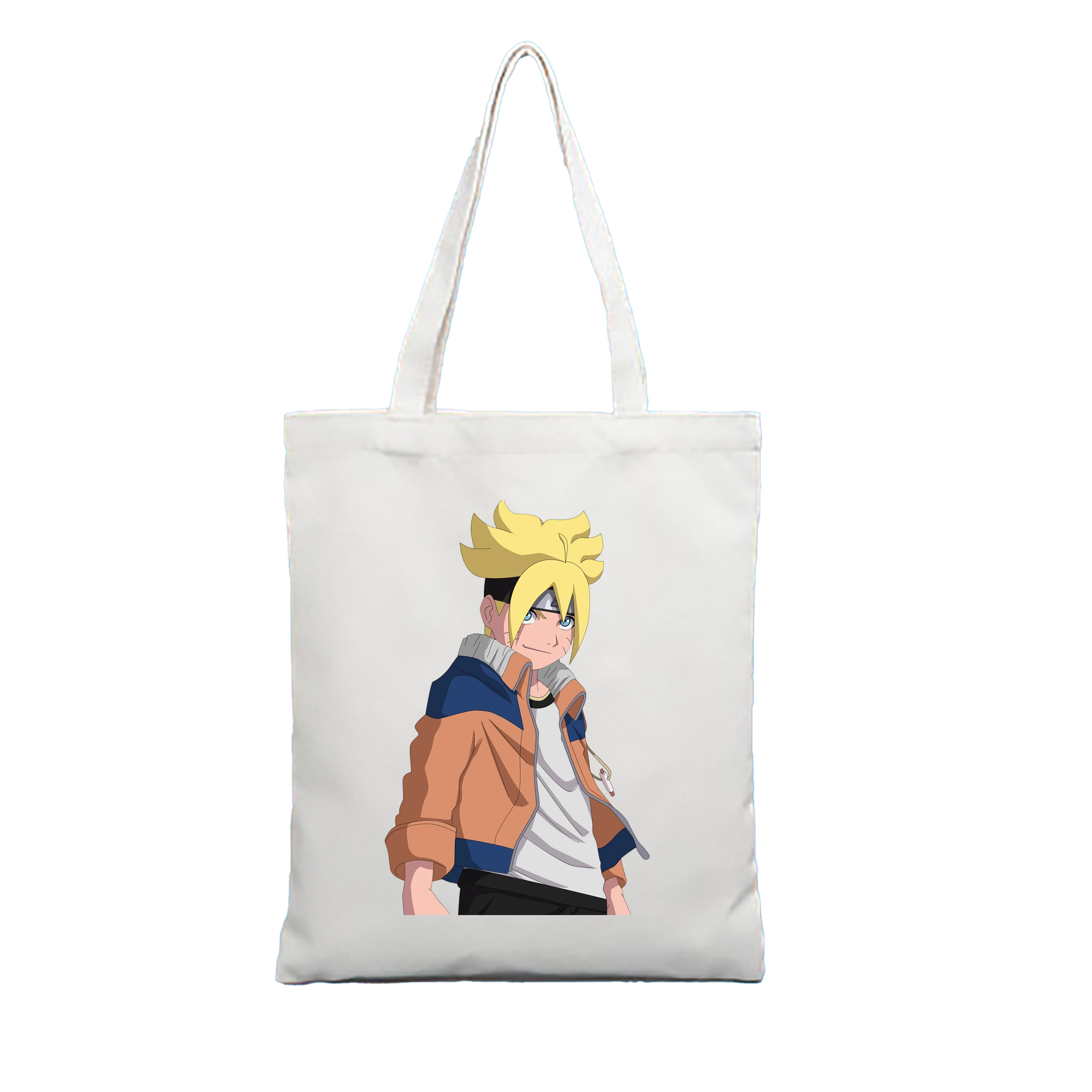 （画像用） NARUTO -ナルト- うずまき ナルト Uzumaki Naruto 縦型キャンバス生地手提げバッグ　トートバッグ