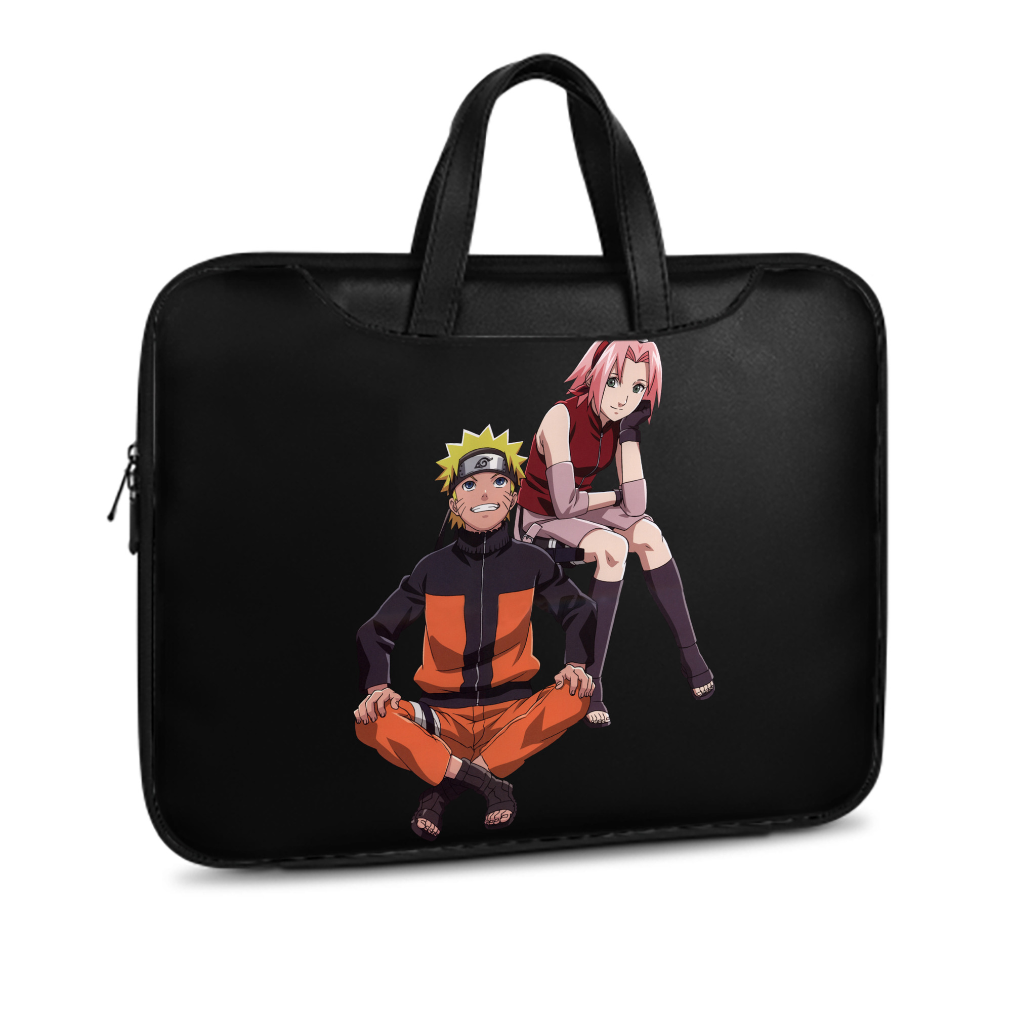 （画像用） NARUTO -ナルト- うずまき ナルト Uzumaki Naruto レザーラップトップバッグ　ノートパソコンケース