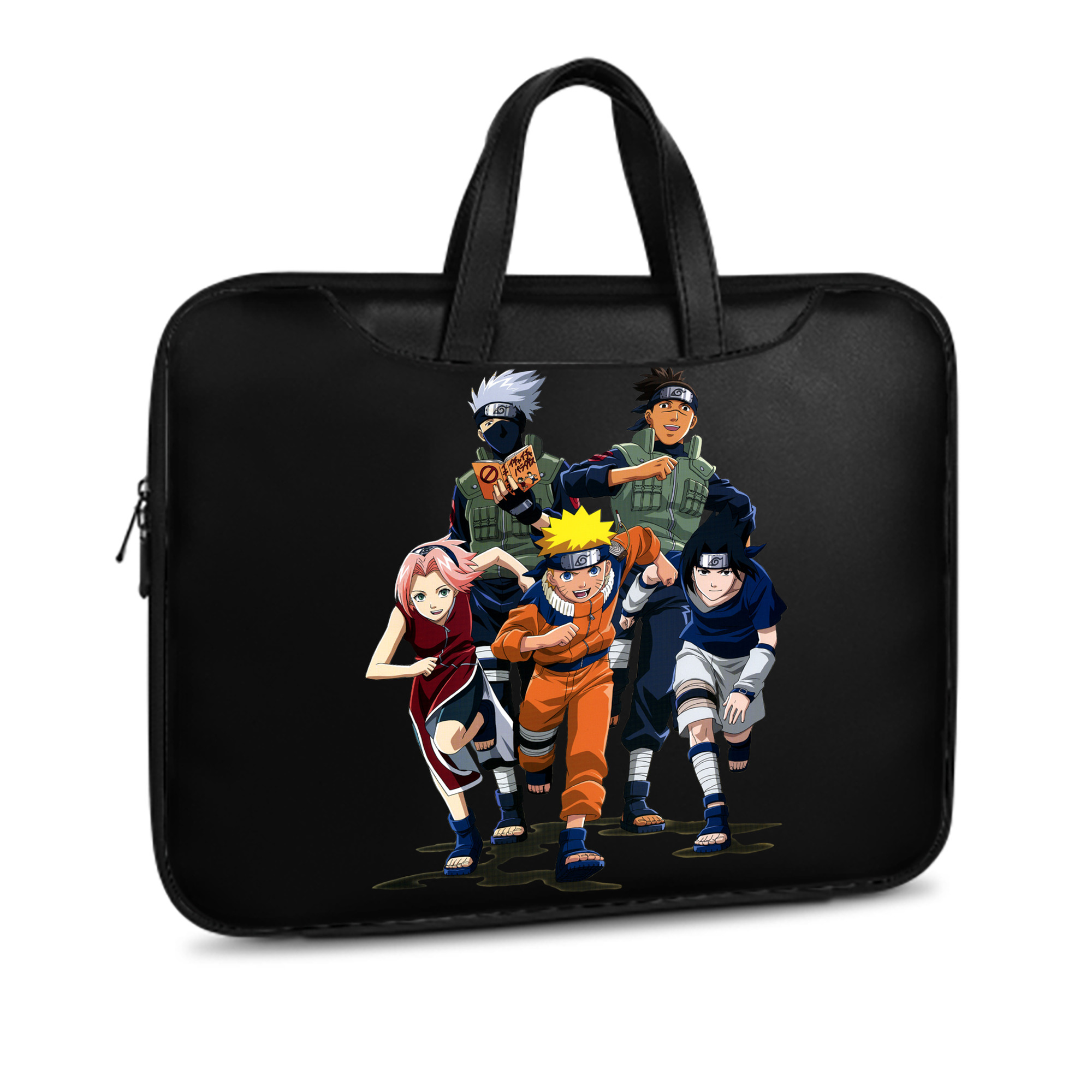 （画像用） NARUTO -ナルト- うずまき ナルト Uzumaki Naruto レザーラップトップバッグ　ノートパソコンケース