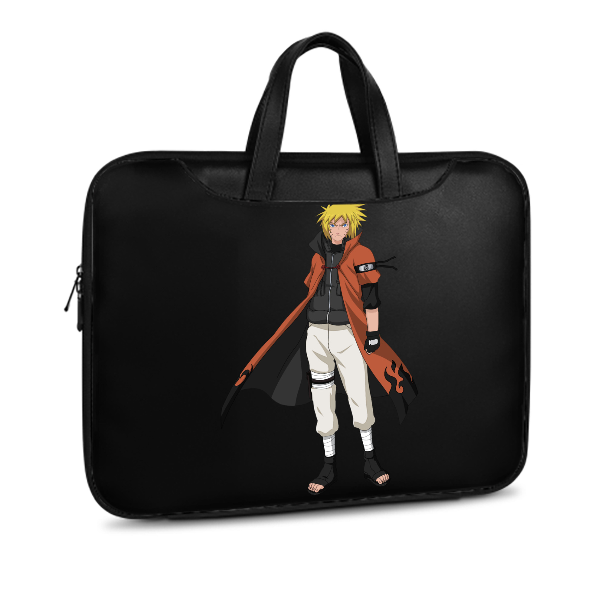 （画像用） NARUTO -ナルト- うずまき ナルト Uzumaki Naruto レザーラップトップバッグ　ノートパソコンケース