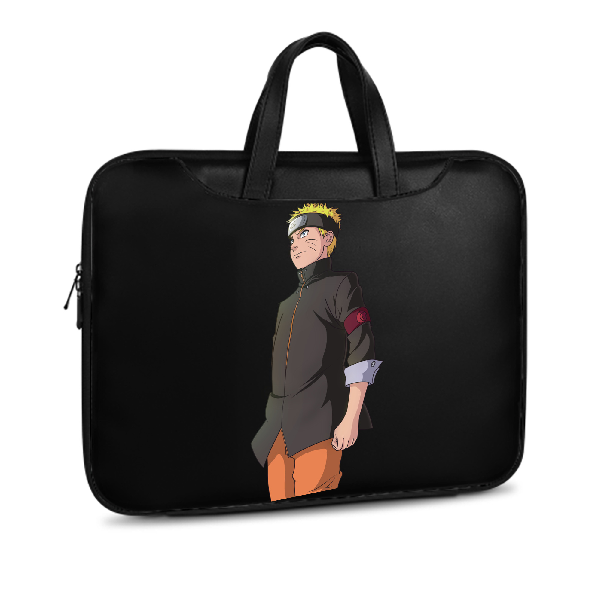 （画像用） NARUTO -ナルト- うずまき ナルト Uzumaki Naruto レザーラップトップバッグ　ノートパソコンケース