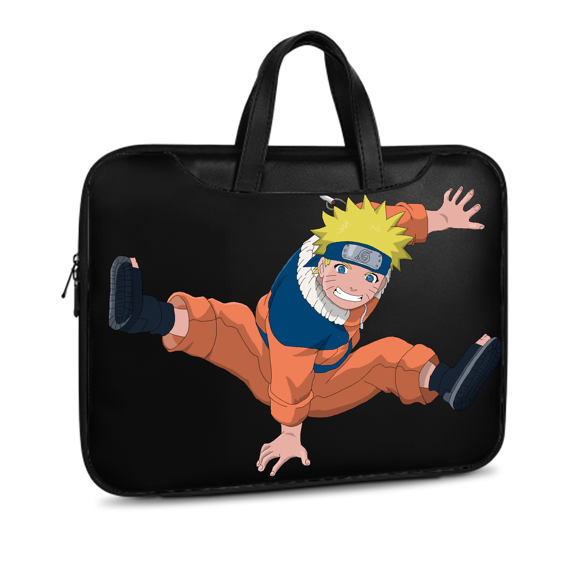 （画像用） NARUTO -ナルト- うずまき ナルト Uzumaki Naruto レザーラップトップバッグ　ノートパソコンケース