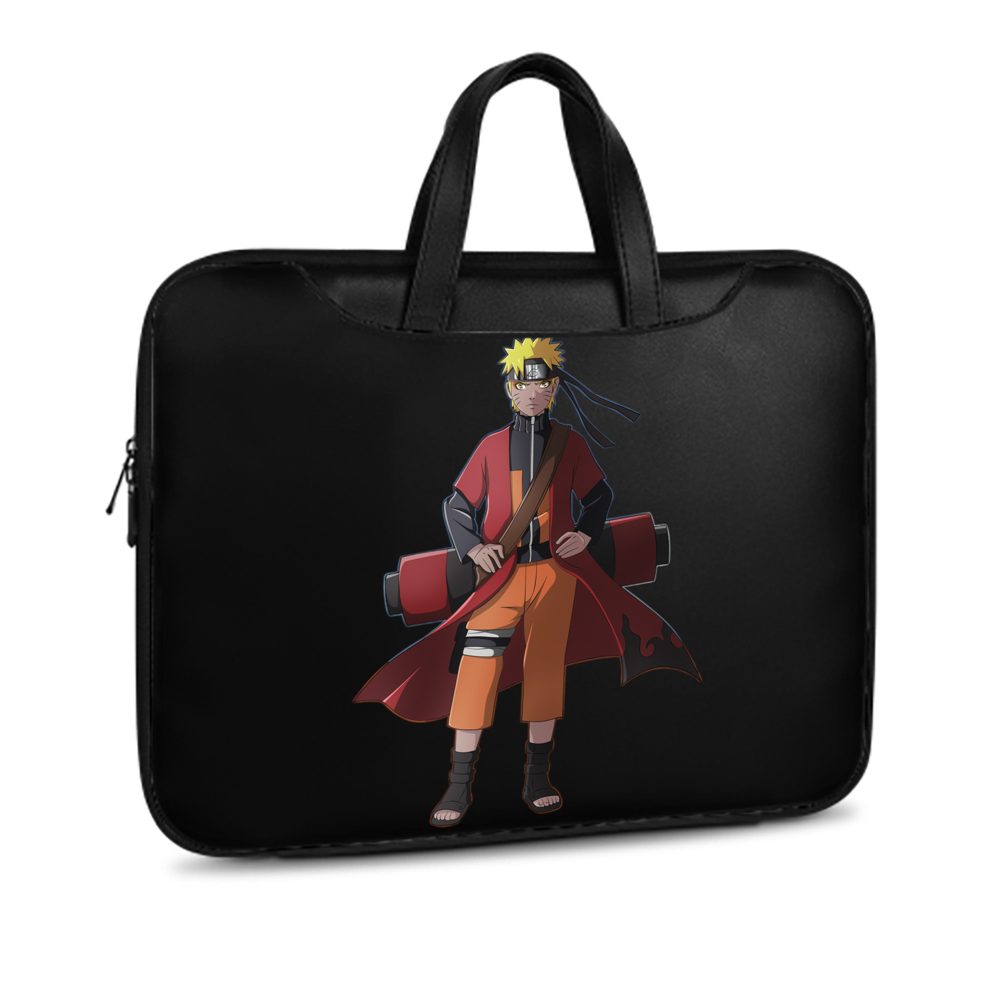 （画像用） NARUTO -ナルト- うずまき ナルト Uzumaki Naruto レザーラップトップバッグ　ノートパソコンケース