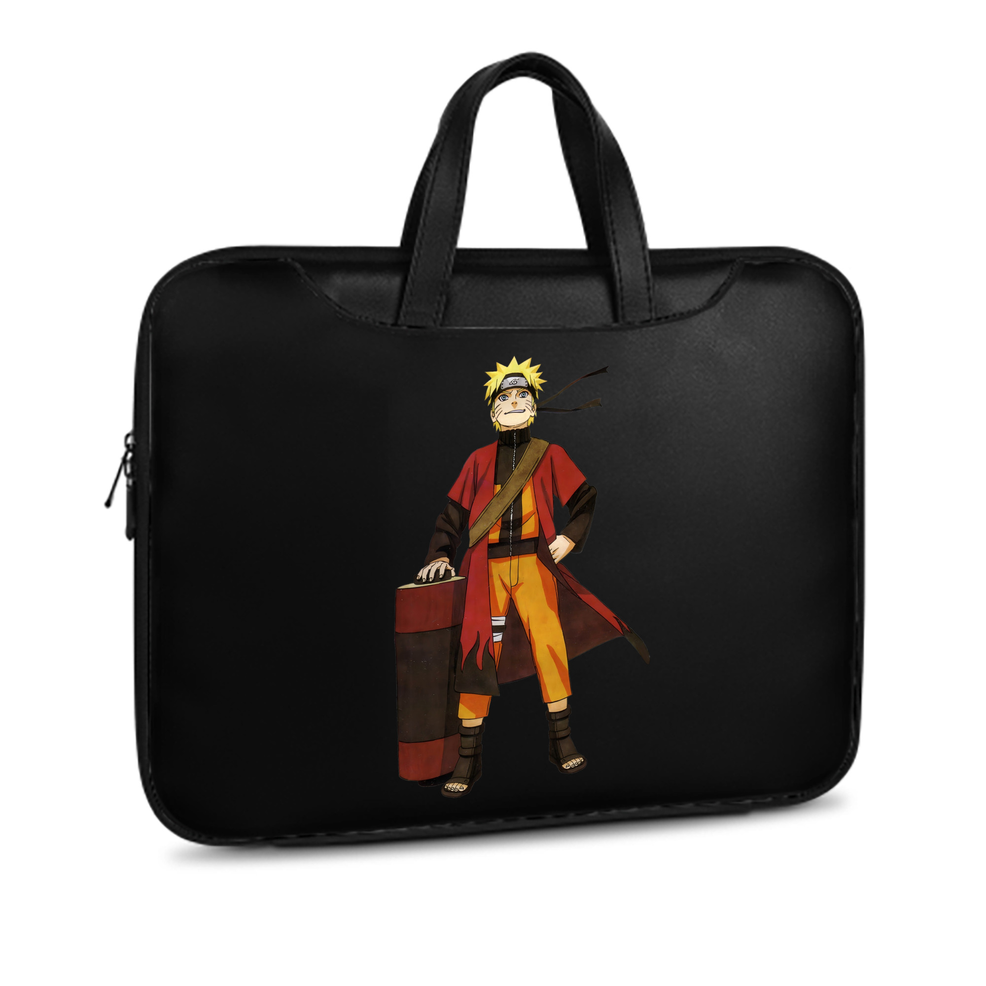 （画像用） NARUTO -ナルト- うずまき ナルト Uzumaki Naruto レザーラップトップバッグ　ノートパソコンケース