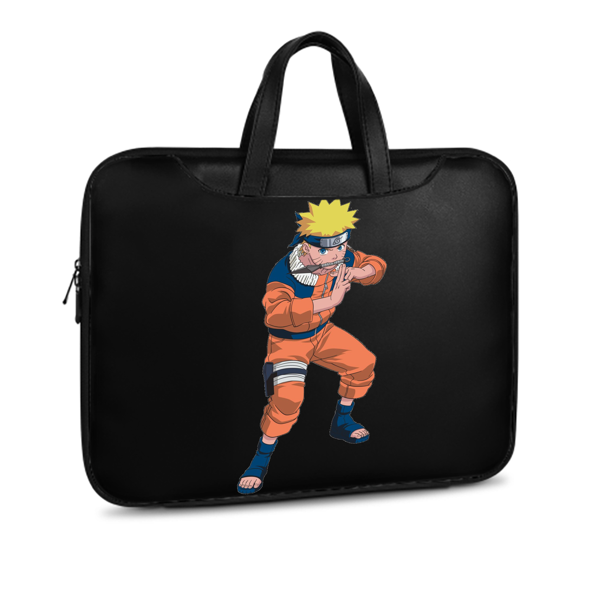 （画像用） NARUTO -ナルト- うずまき ナルト Uzumaki Naruto レザーラップトップバッグ　ノートパソコンケース