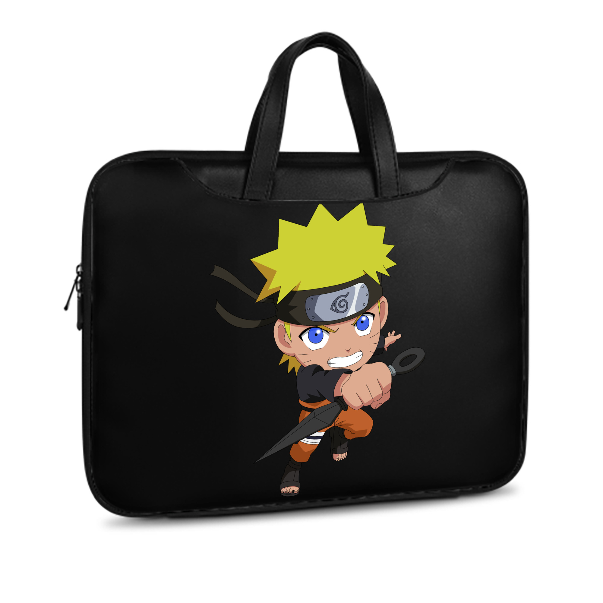 （画像用） NARUTO -ナルト- うずまき ナルト Uzumaki Naruto レザーラップトップバッグ　ノートパソコンケース