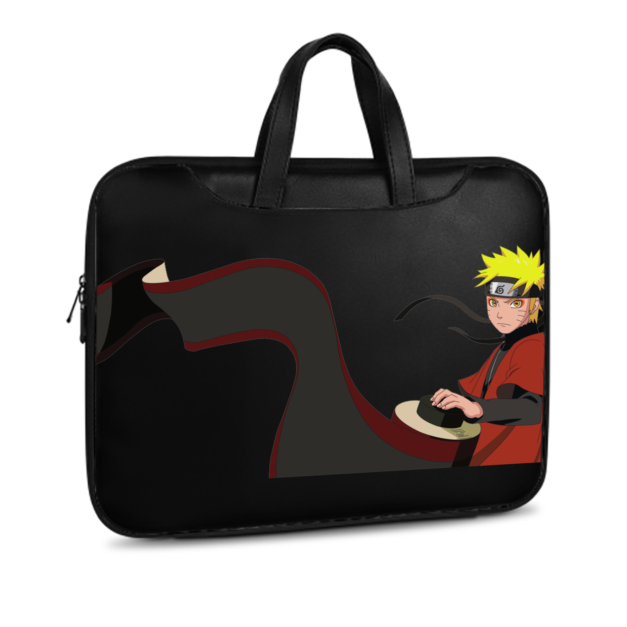 （画像用） NARUTO -ナルト- うずまき ナルト Uzumaki Naruto レザーラップトップバッグ　ノートパソコンケース