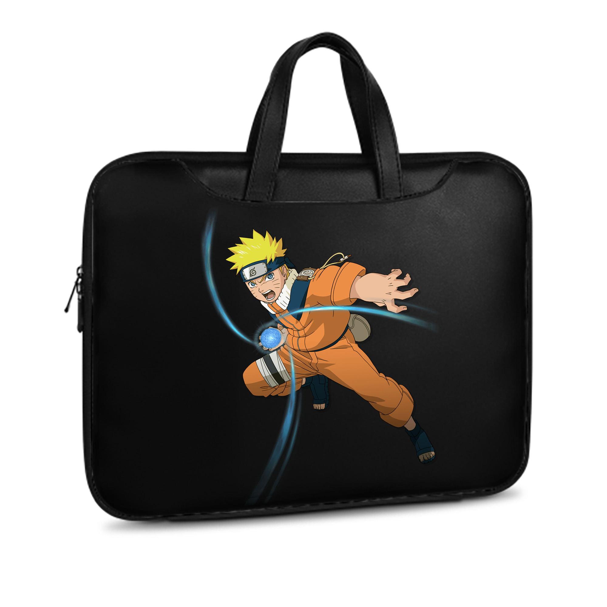 （画像用） NARUTO -ナルト- うずまき ナルト Uzumaki Naruto レザーラップトップバッグ　ノートパソコンケース