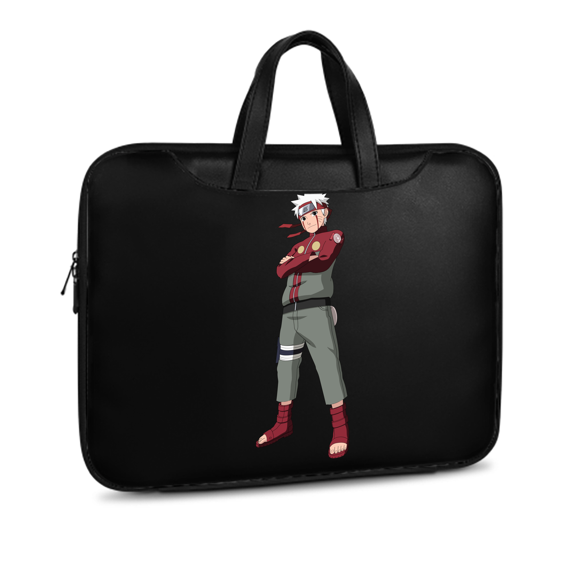 （画像用） NARUTO -ナルト- うずまき ナルト Uzumaki Naruto レザーラップトップバッグ　ノートパソコンケース