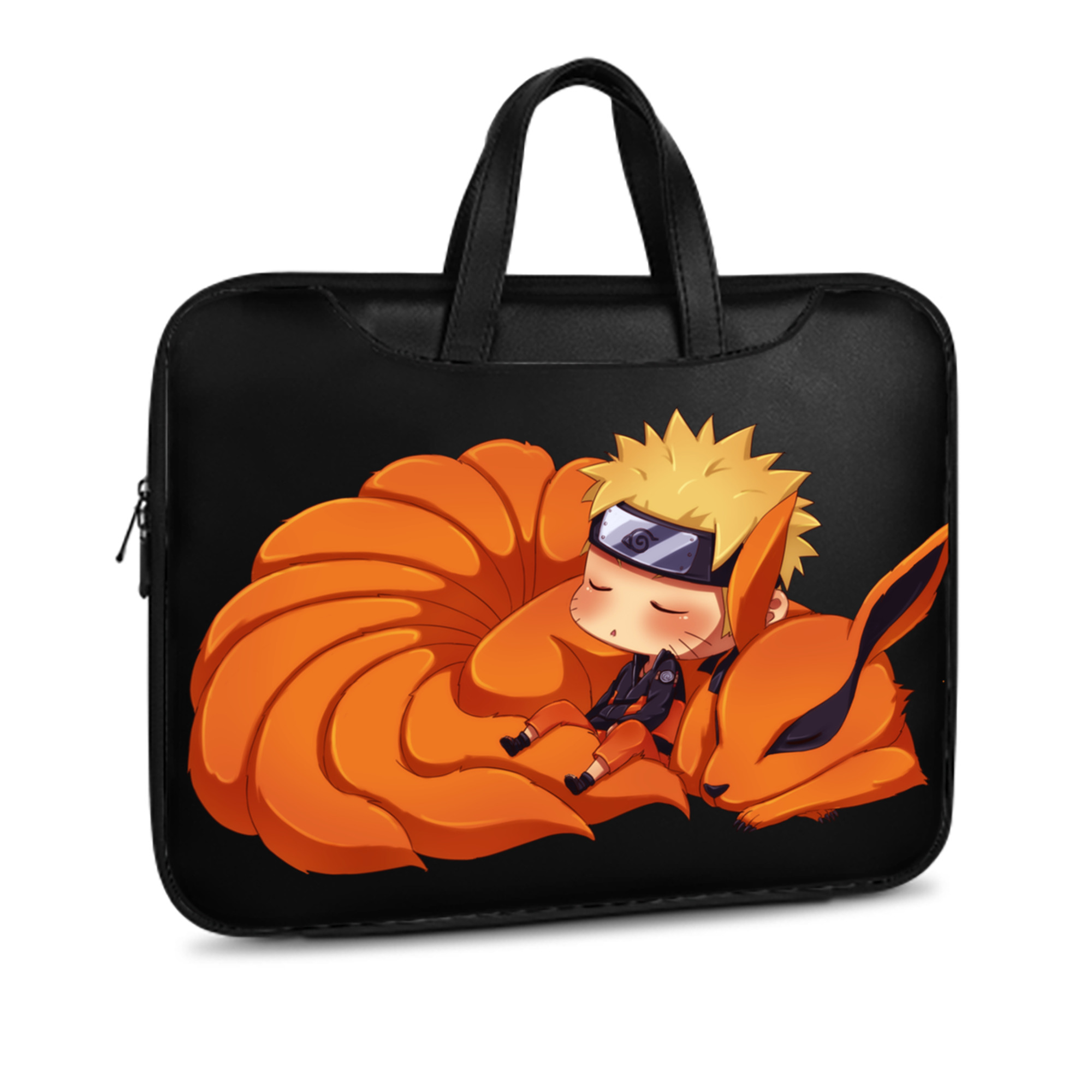 （画像用） NARUTO -ナルト- うずまき ナルト Uzumaki Naruto レザーラップトップバッグ　ノートパソコンケース