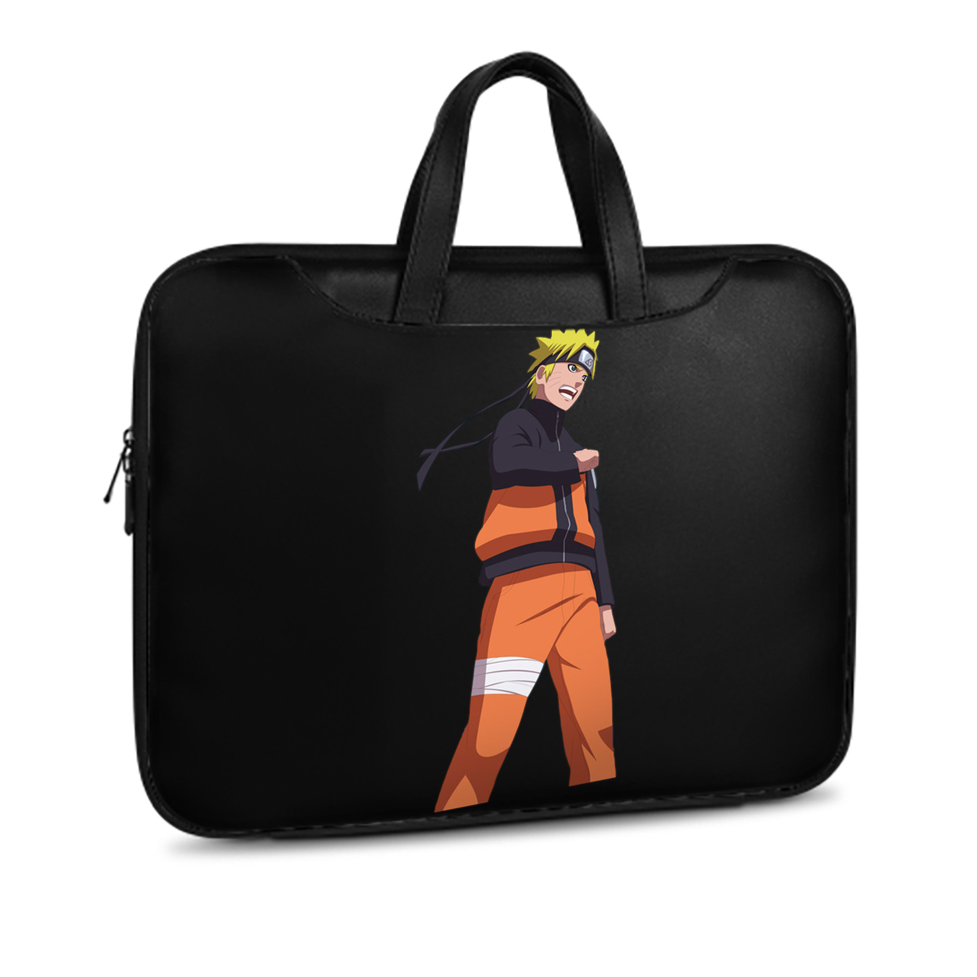 （画像用） NARUTO -ナルト- うずまき ナルト Uzumaki Naruto レザーラップトップバッグ　ノートパソコンケース