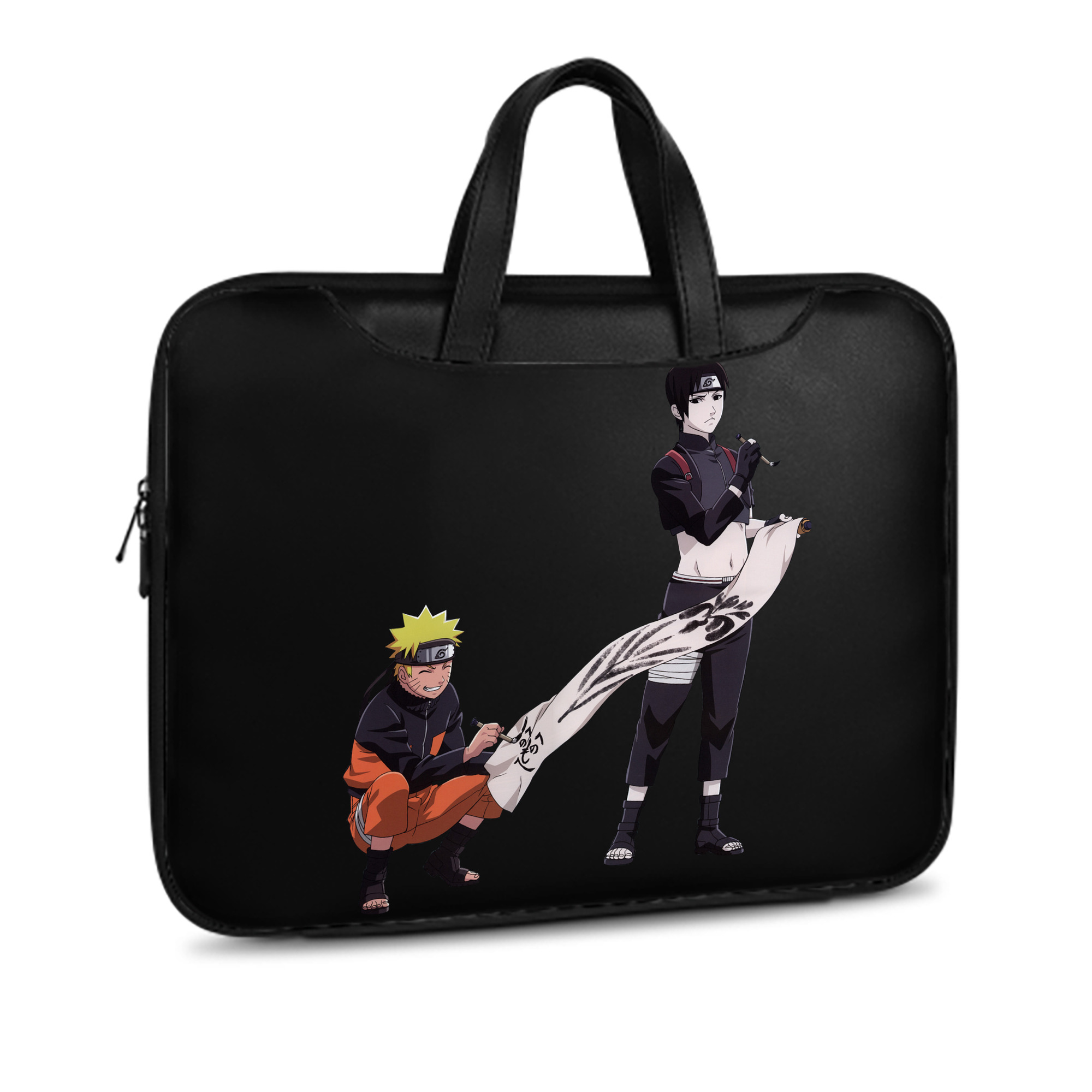 （画像用） NARUTO -ナルト- うずまき ナルト Uzumaki Naruto レザーラップトップバッグ　ノートパソコンケース