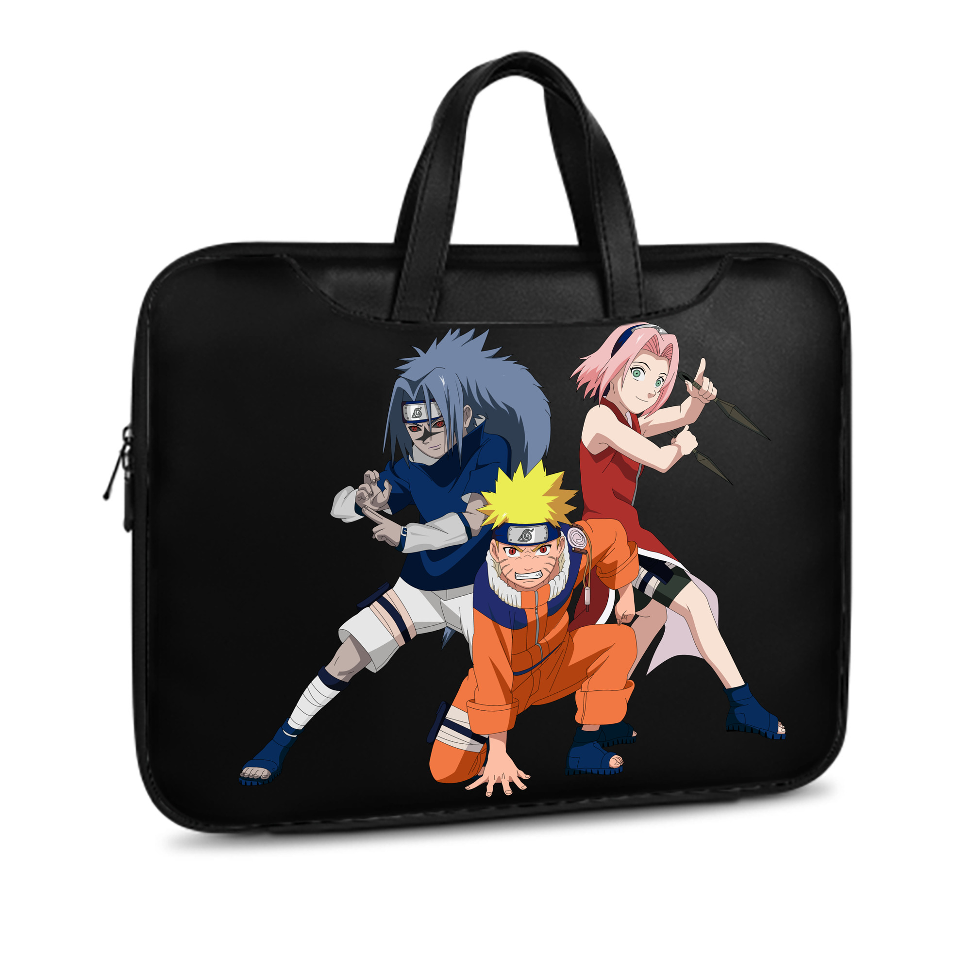 （画像用） NARUTO -ナルト- うずまき ナルト Uzumaki Naruto レザーラップトップバッグ　ノートパソコンケース