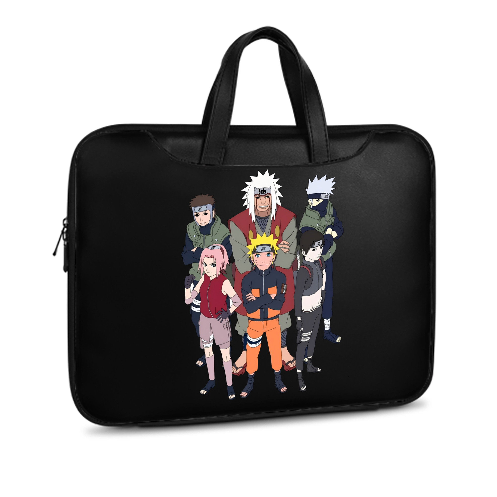 （画像用） NARUTO -ナルト- うずまき ナルト Uzumaki Naruto レザーラップトップバッグ　ノートパソコンケース