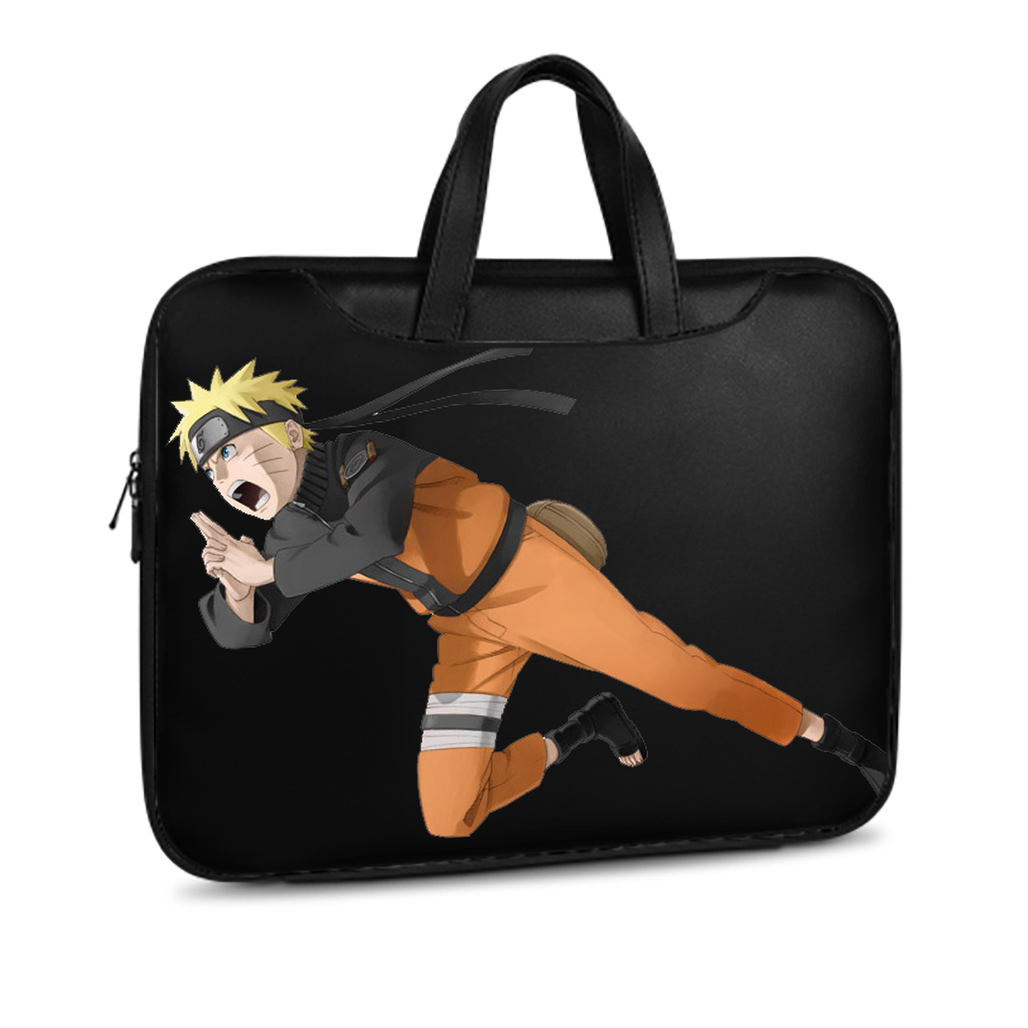 （画像用） NARUTO -ナルト- うずまき ナルト Uzumaki Naruto レザーラップトップバッグ　ノートパソコンケース