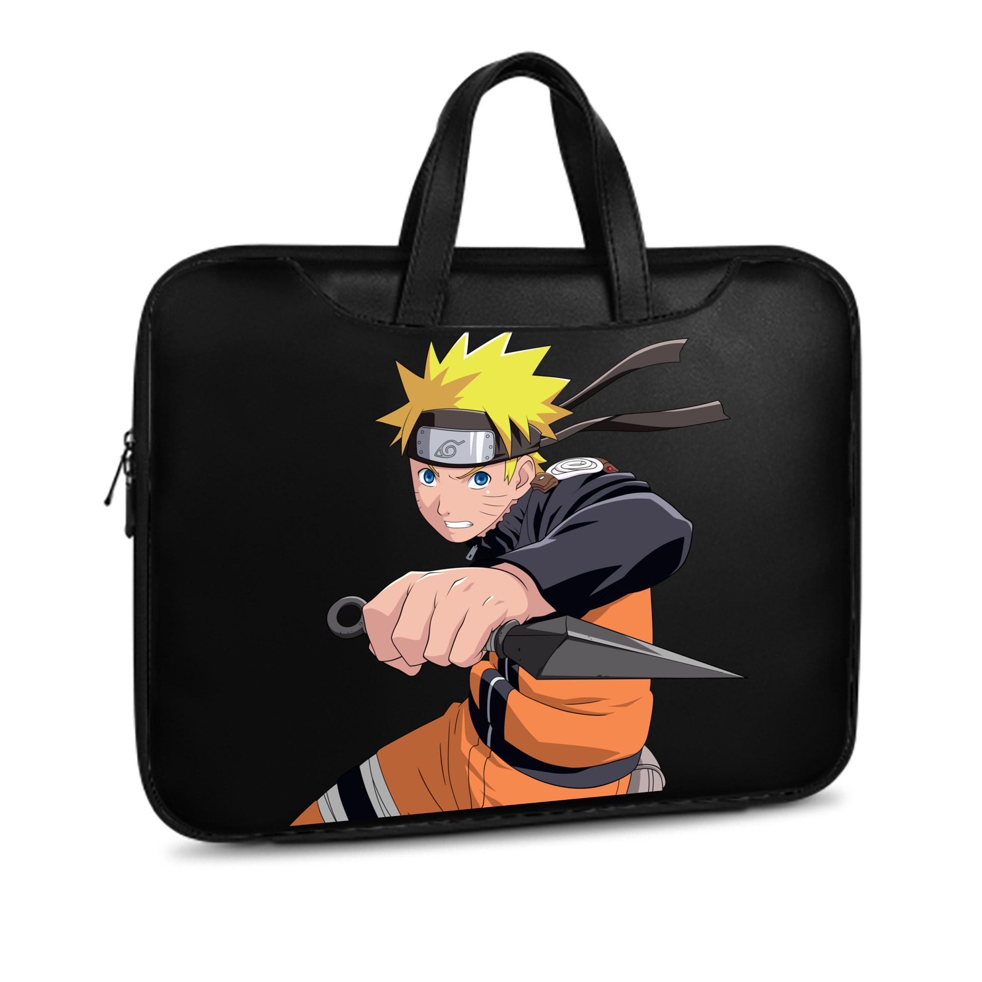 （画像用） NARUTO -ナルト- うずまき ナルト Uzumaki Naruto レザーラップトップバッグ　ノートパソコンケース