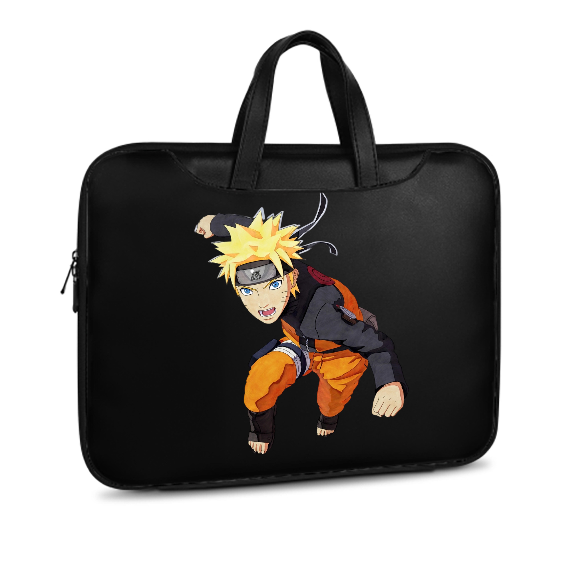 （画像用） NARUTO -ナルト- うずまき ナルト Uzumaki Naruto レザーラップトップバッグ　ノートパソコンケース