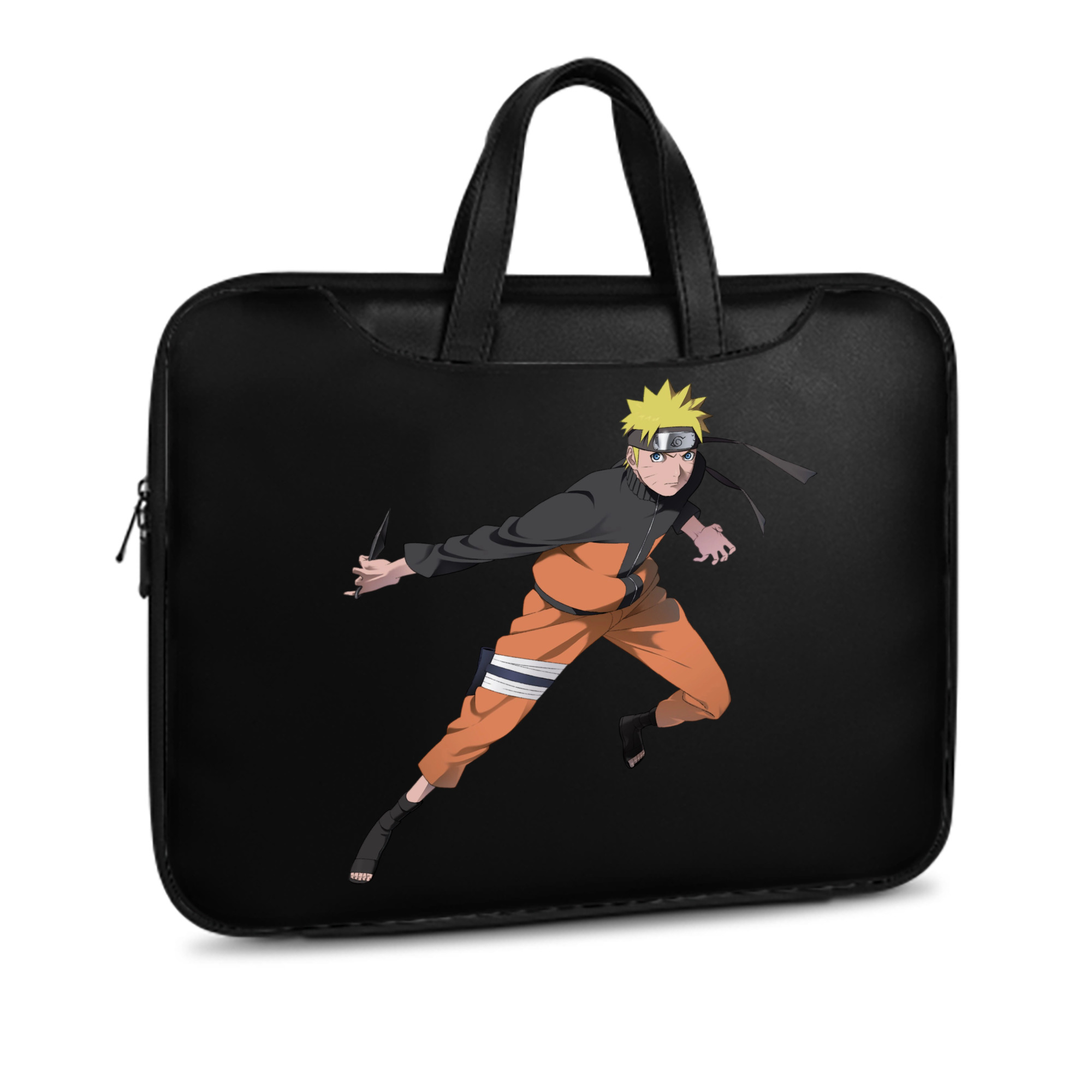 （画像用） NARUTO -ナルト- うずまき ナルト Uzumaki Naruto レザーラップトップバッグ　ノートパソコンケース