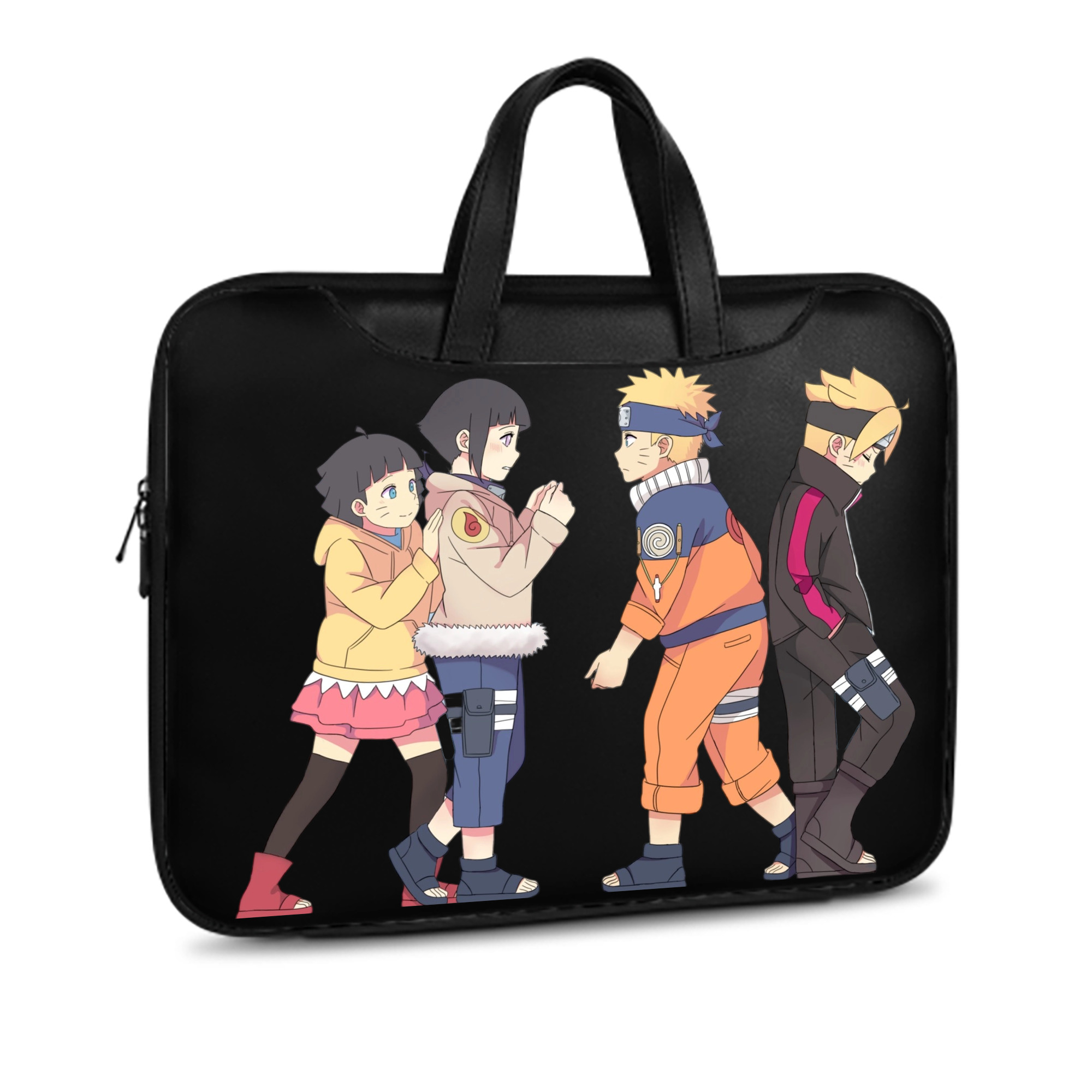 （画像用） NARUTO -ナルト- うずまき ナルト Uzumaki Naruto レザーラップトップバッグ　ノートパソコンケース