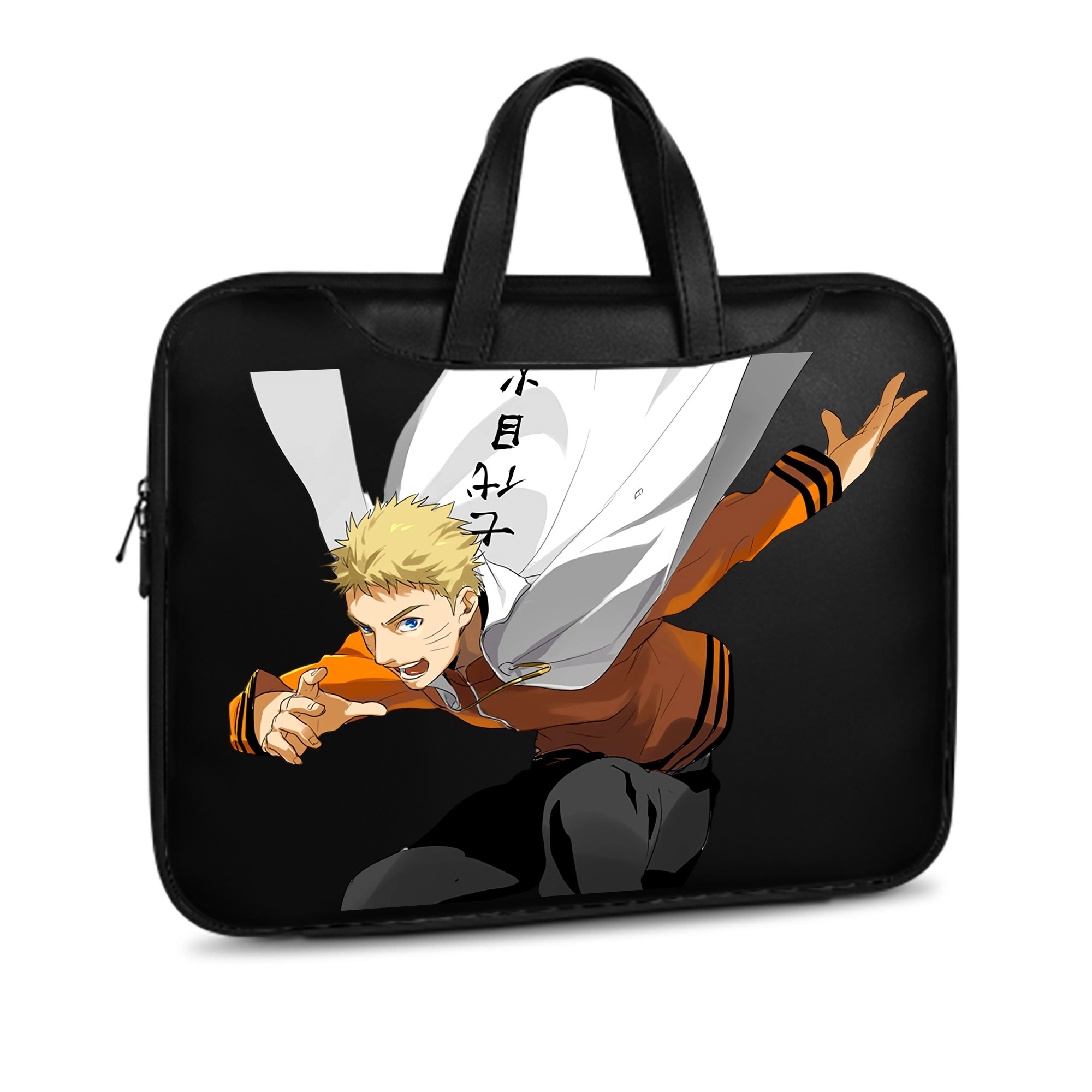 （画像用） NARUTO -ナルト- うずまき ナルト Uzumaki Naruto レザーラップトップバッグ　ノートパソコンケース