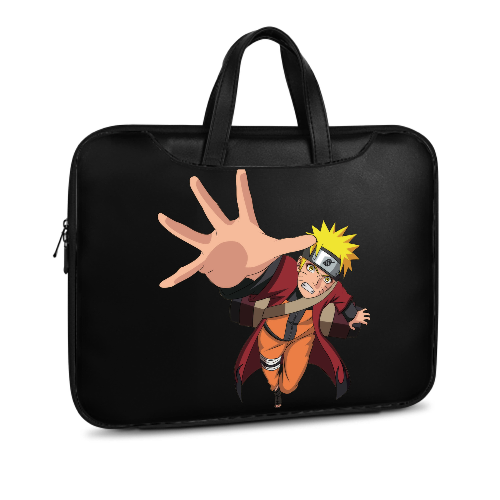 （画像用） NARUTO -ナルト- うずまき ナルト Uzumaki Naruto レザーラップトップバッグ　ノートパソコンケース