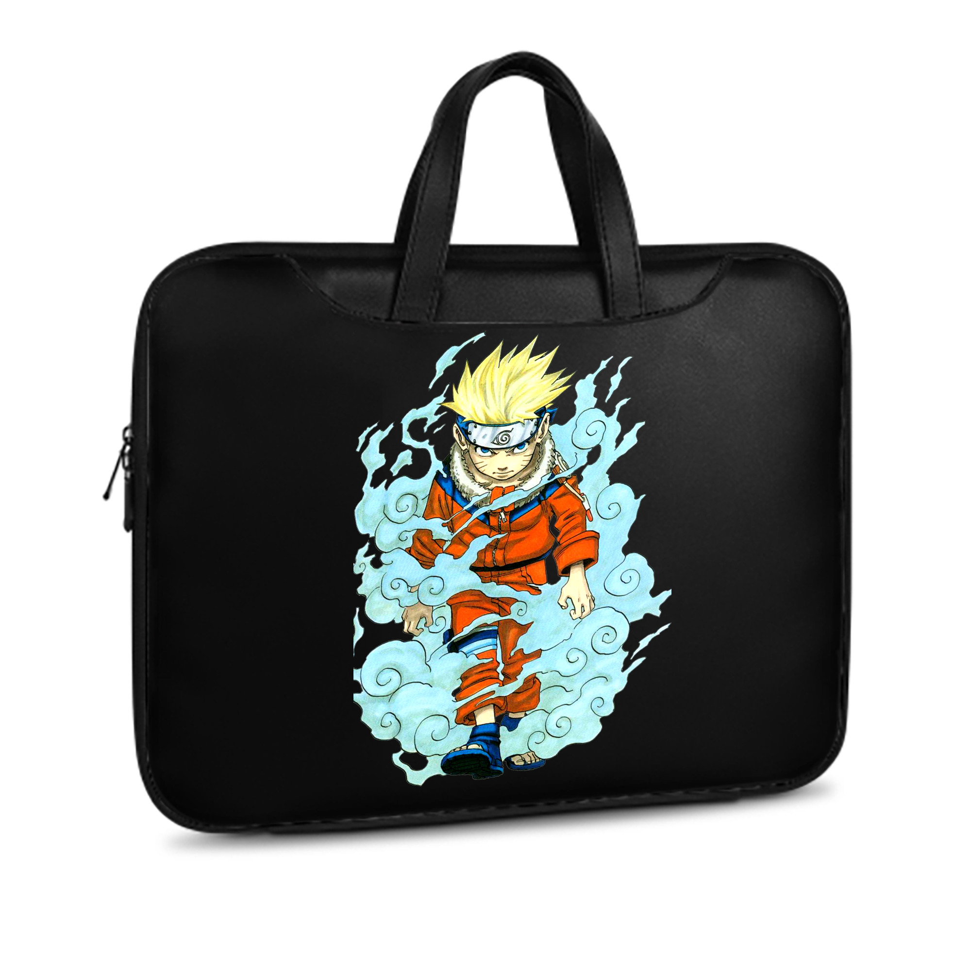 （画像用） NARUTO -ナルト- うずまき ナルト Uzumaki Naruto レザーラップトップバッグ　ノートパソコンケース
