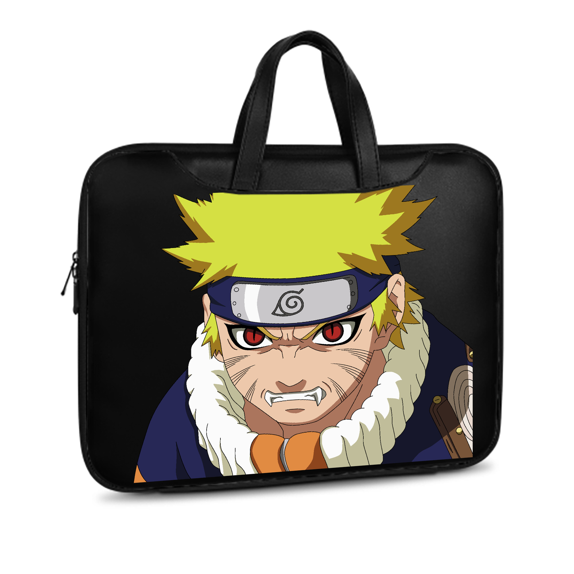 （画像用） NARUTO -ナルト- うずまき ナルト Uzumaki Naruto レザーラップトップバッグ　ノートパソコンケース