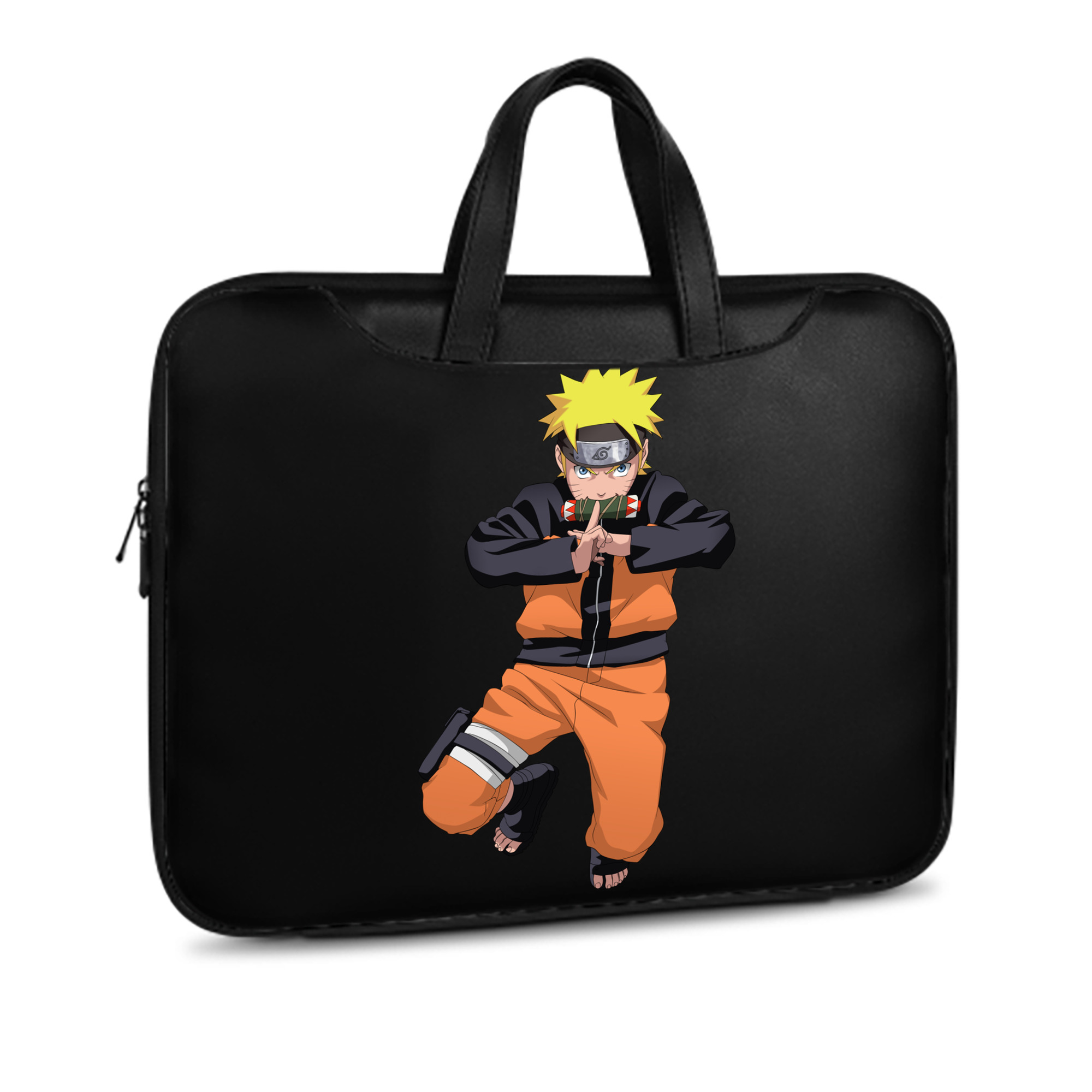 （画像用） NARUTO -ナルト- うずまき ナルト Uzumaki Naruto レザーラップトップバッグ　ノートパソコンケース