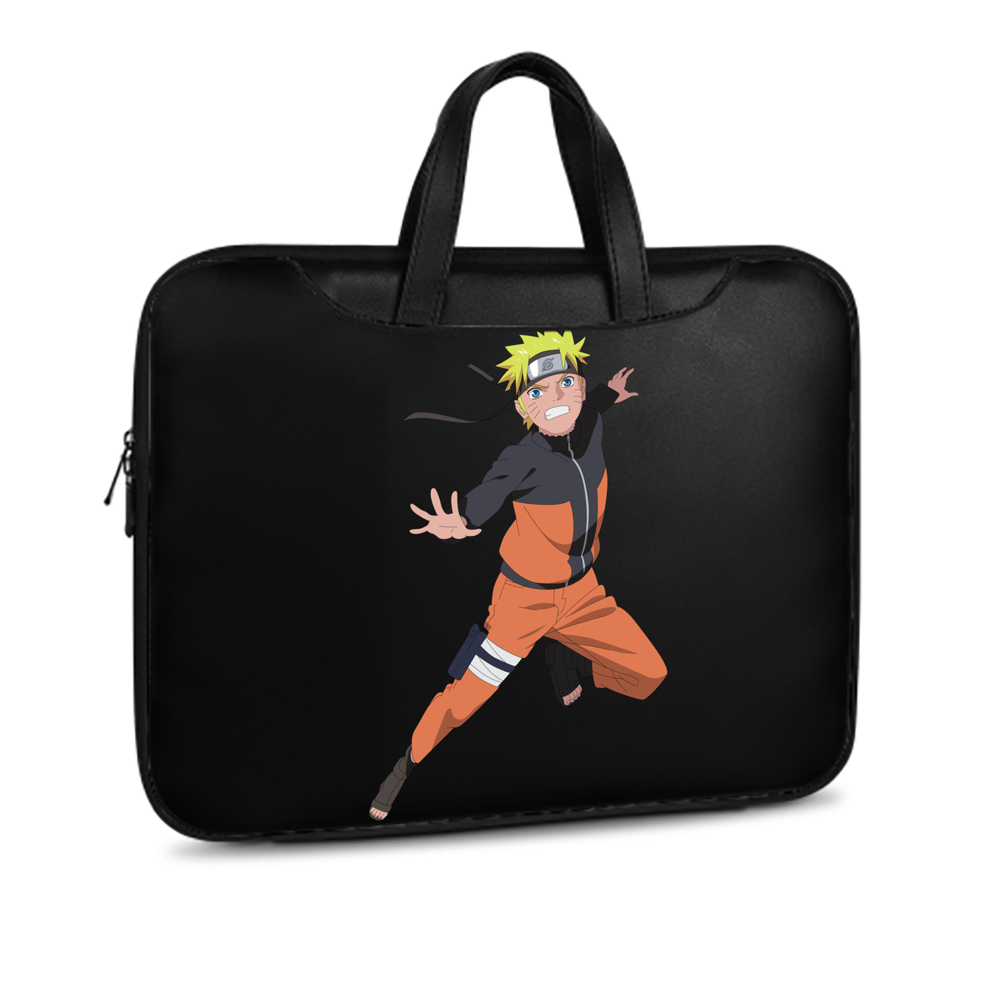 （画像用） NARUTO -ナルト- うずまき ナルト Uzumaki Naruto レザーラップトップバッグ　ノートパソコンケース