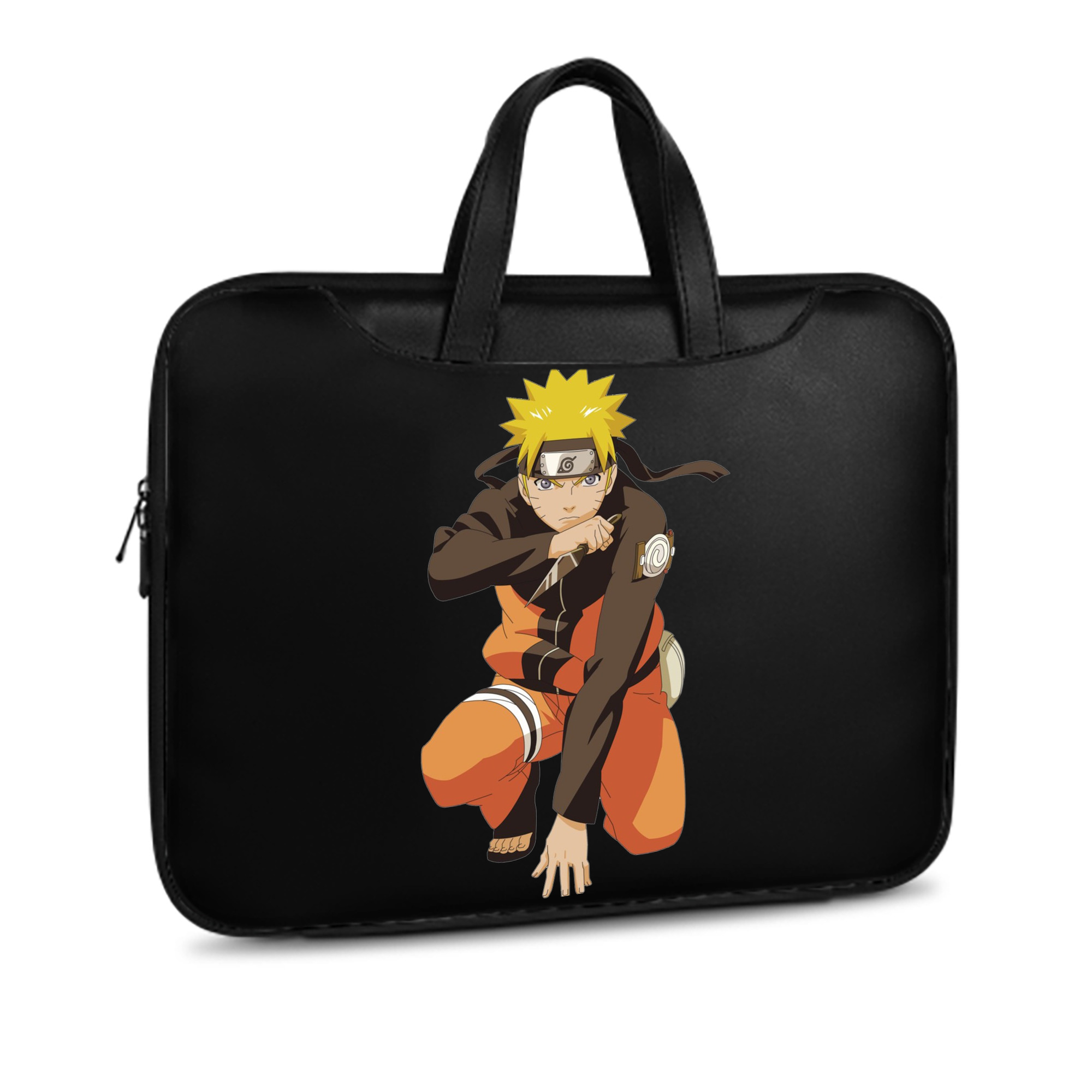 （画像用） NARUTO -ナルト- うずまき ナルト Uzumaki Naruto レザーラップトップバッグ　ノートパソコンケース