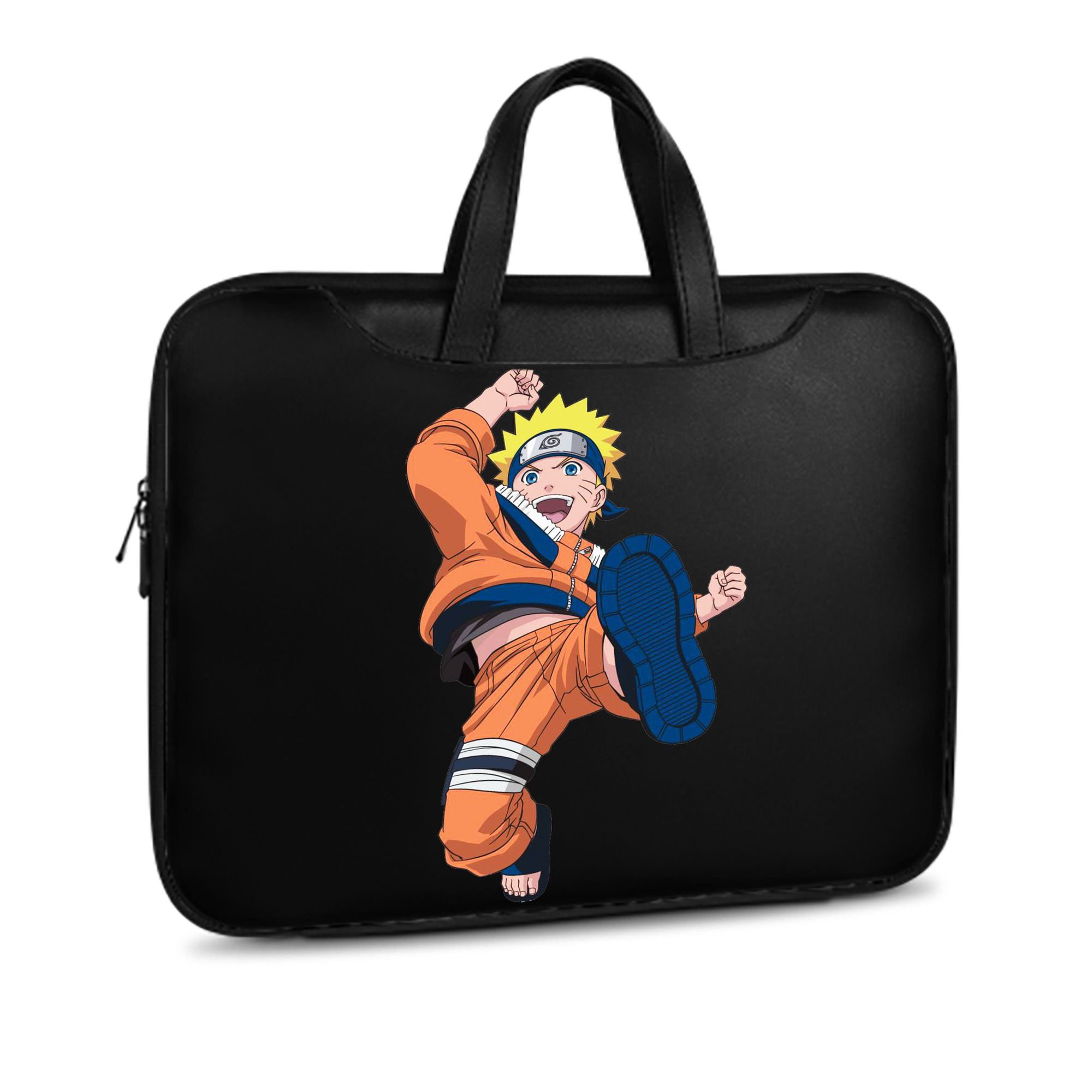 （画像用） NARUTO -ナルト- うずまき ナルト Uzumaki Naruto レザーラップトップバッグ　ノートパソコンケース