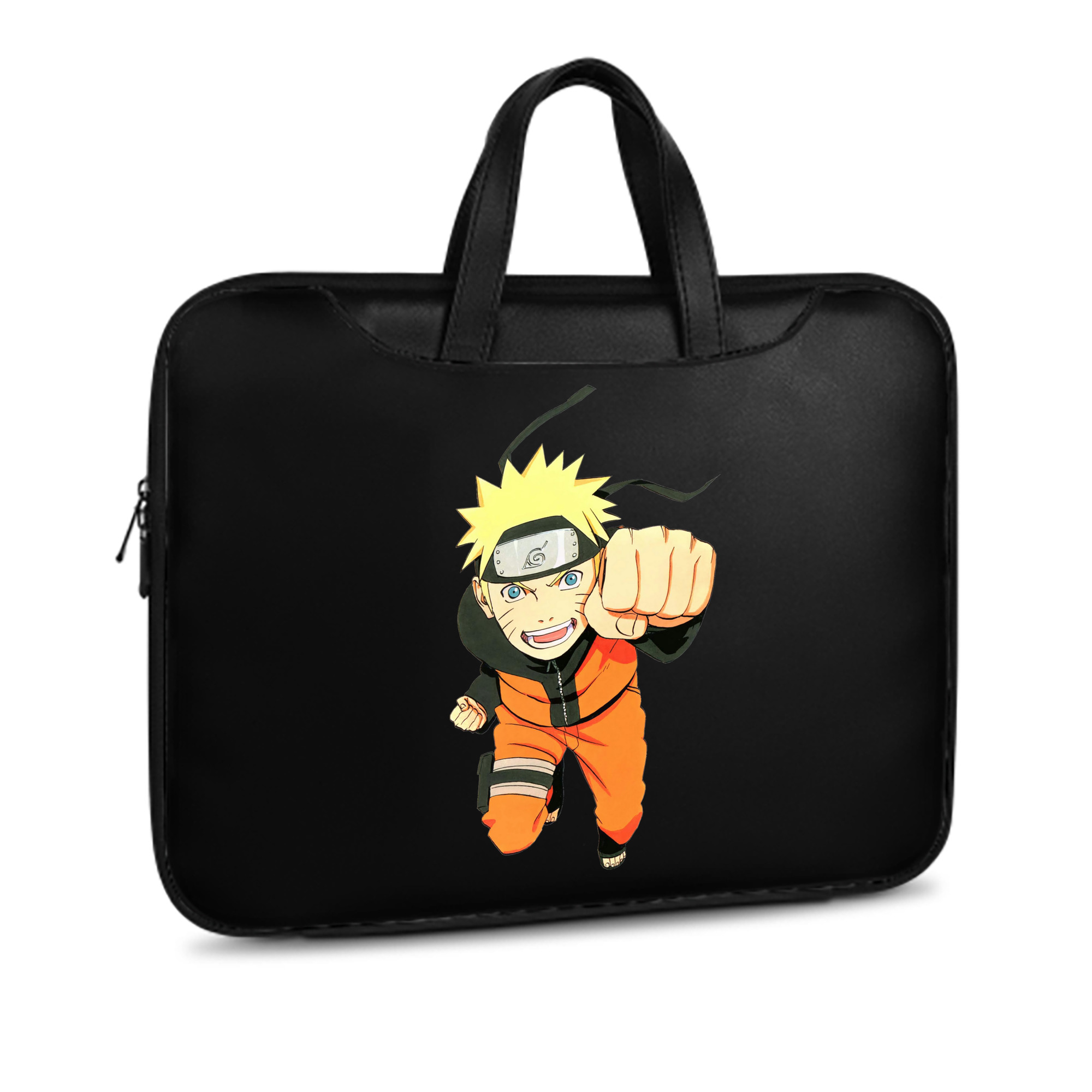 （画像用） NARUTO -ナルト- うずまき ナルト Uzumaki Naruto レザーラップトップバッグ　ノートパソコンケース
