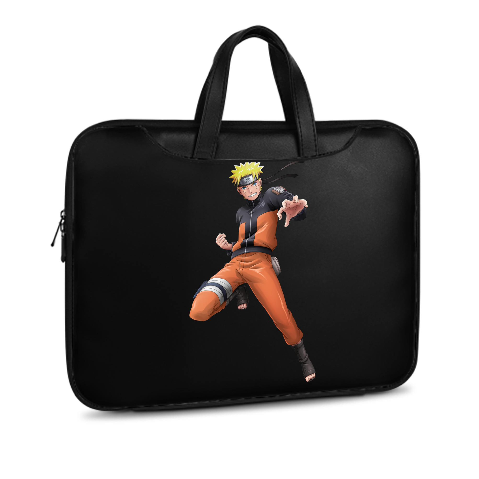 （画像用） NARUTO -ナルト- うずまき ナルト Uzumaki Naruto レザーラップトップバッグ　ノートパソコンケース