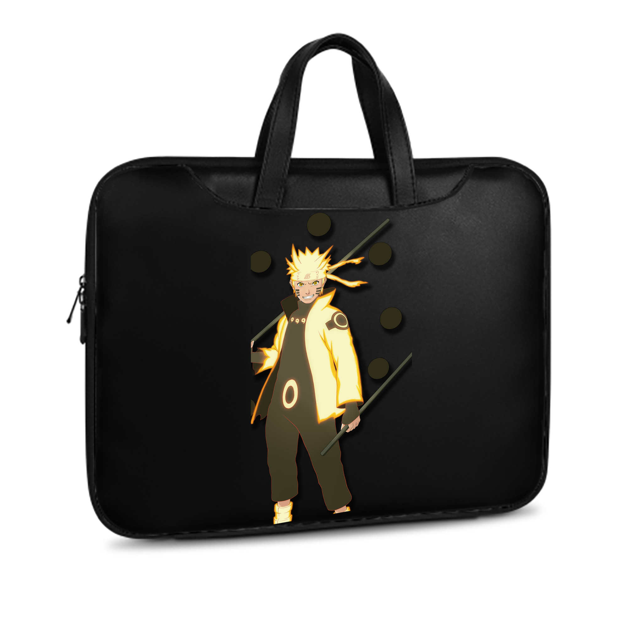 （画像用） NARUTO -ナルト- うずまき ナルト Uzumaki Naruto レザーラップトップバッグ　ノートパソコンケース