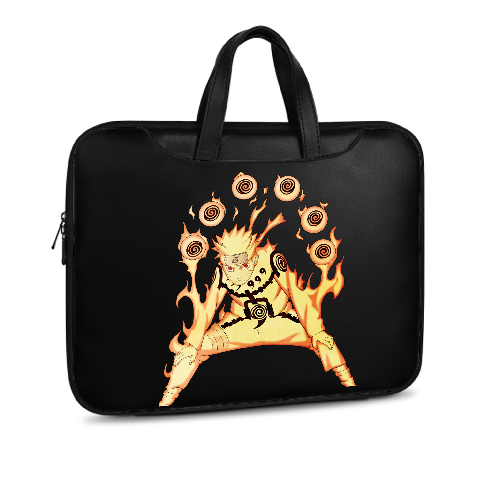 （画像用） NARUTO -ナルト- うずまき ナルト Uzumaki Naruto レザーラップトップバッグ　ノートパソコンケース