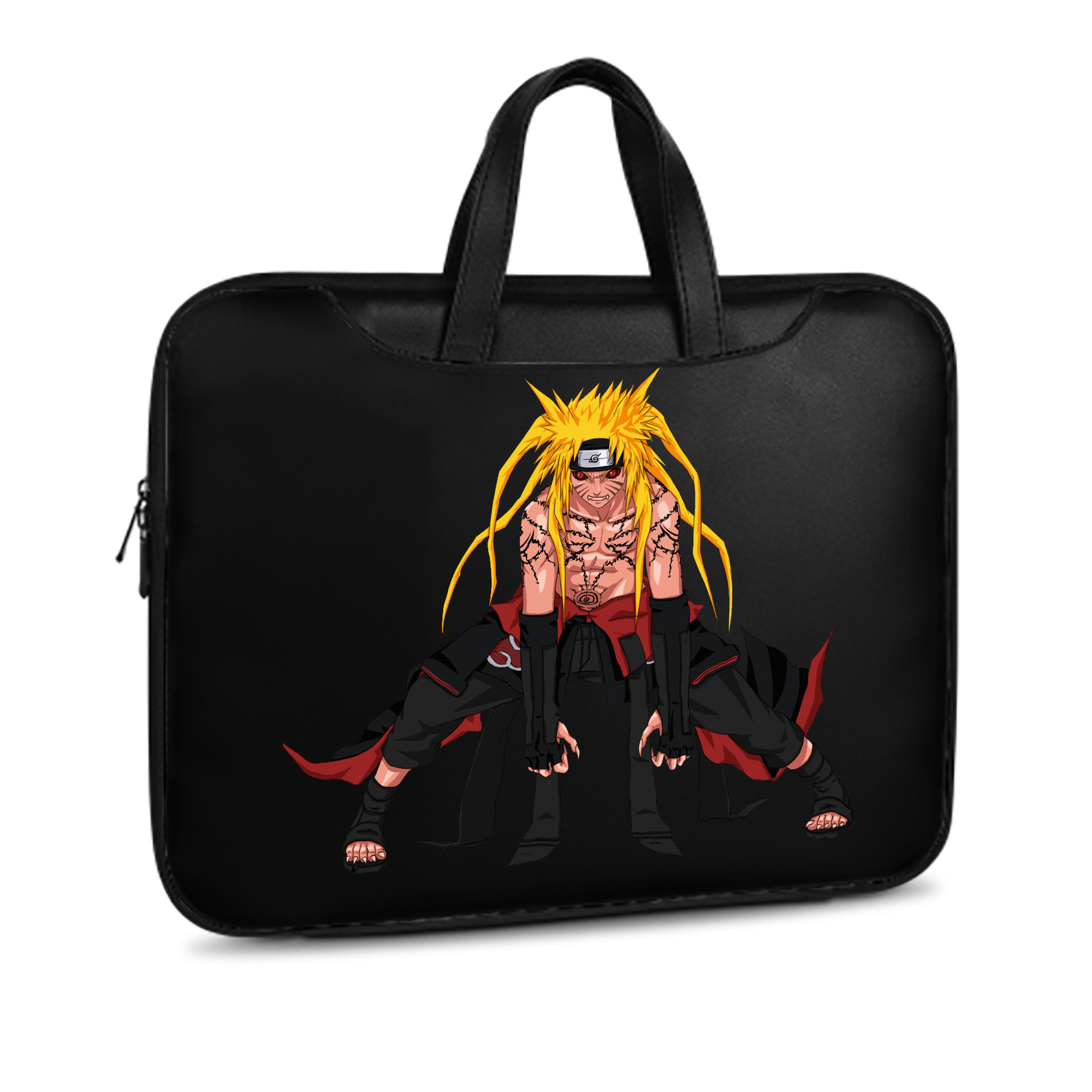 （画像用） NARUTO -ナルト- うずまき ナルト Uzumaki Naruto レザーラップトップバッグ　ノートパソコンケース