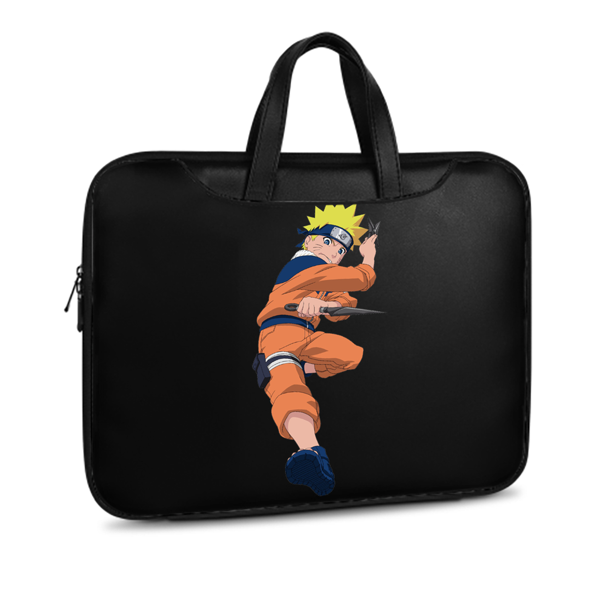 （画像用） NARUTO -ナルト- うずまき ナルト Uzumaki Naruto レザーラップトップバッグ　ノートパソコンケース