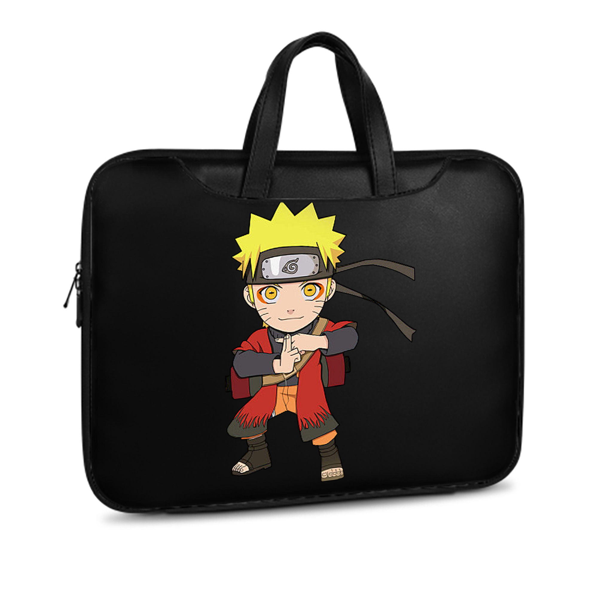 （画像用） NARUTO -ナルト- うずまき ナルト Uzumaki Naruto レザーラップトップバッグ　ノートパソコンケース