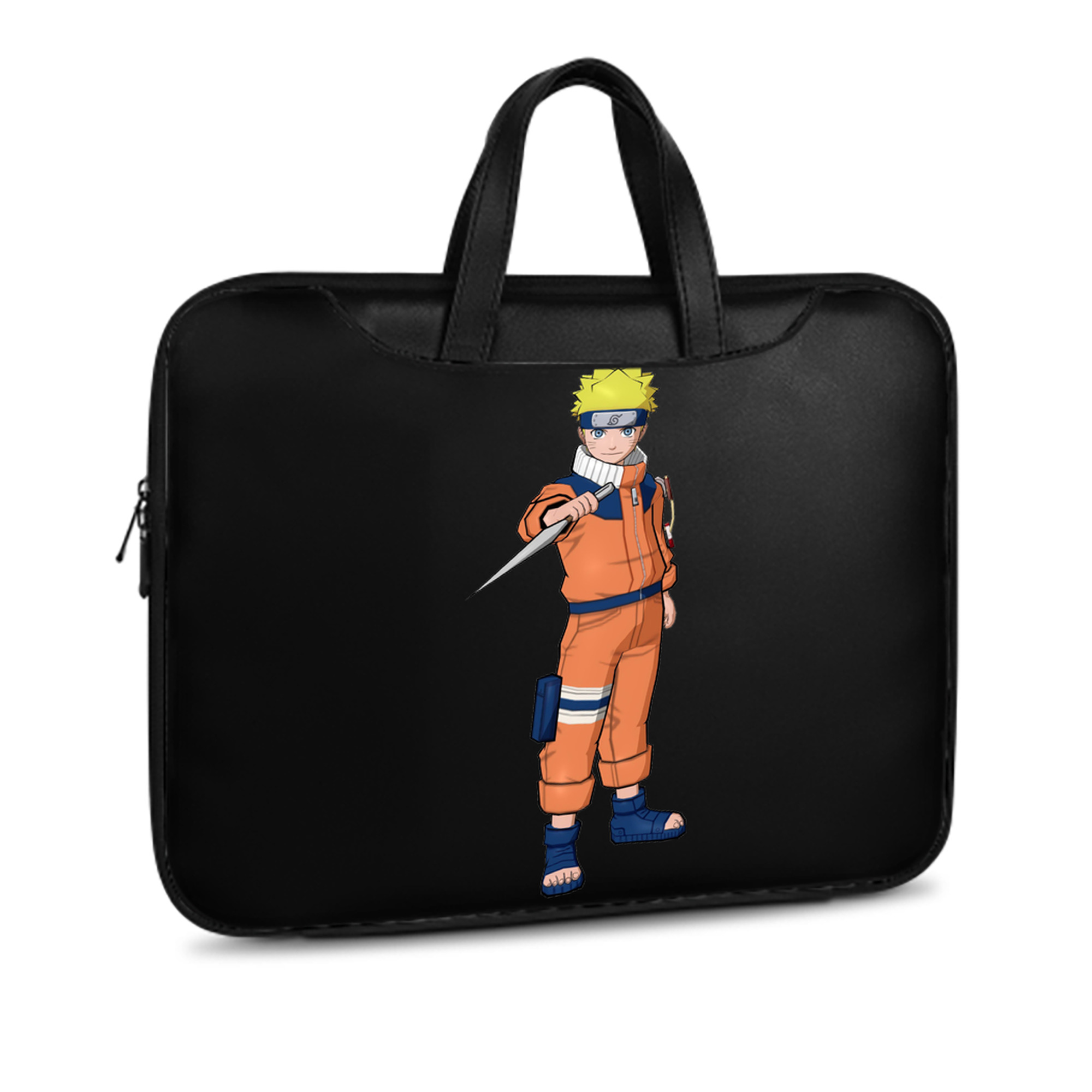 （画像用） NARUTO -ナルト- うずまき ナルト Uzumaki Naruto レザーラップトップバッグ　ノートパソコンケース