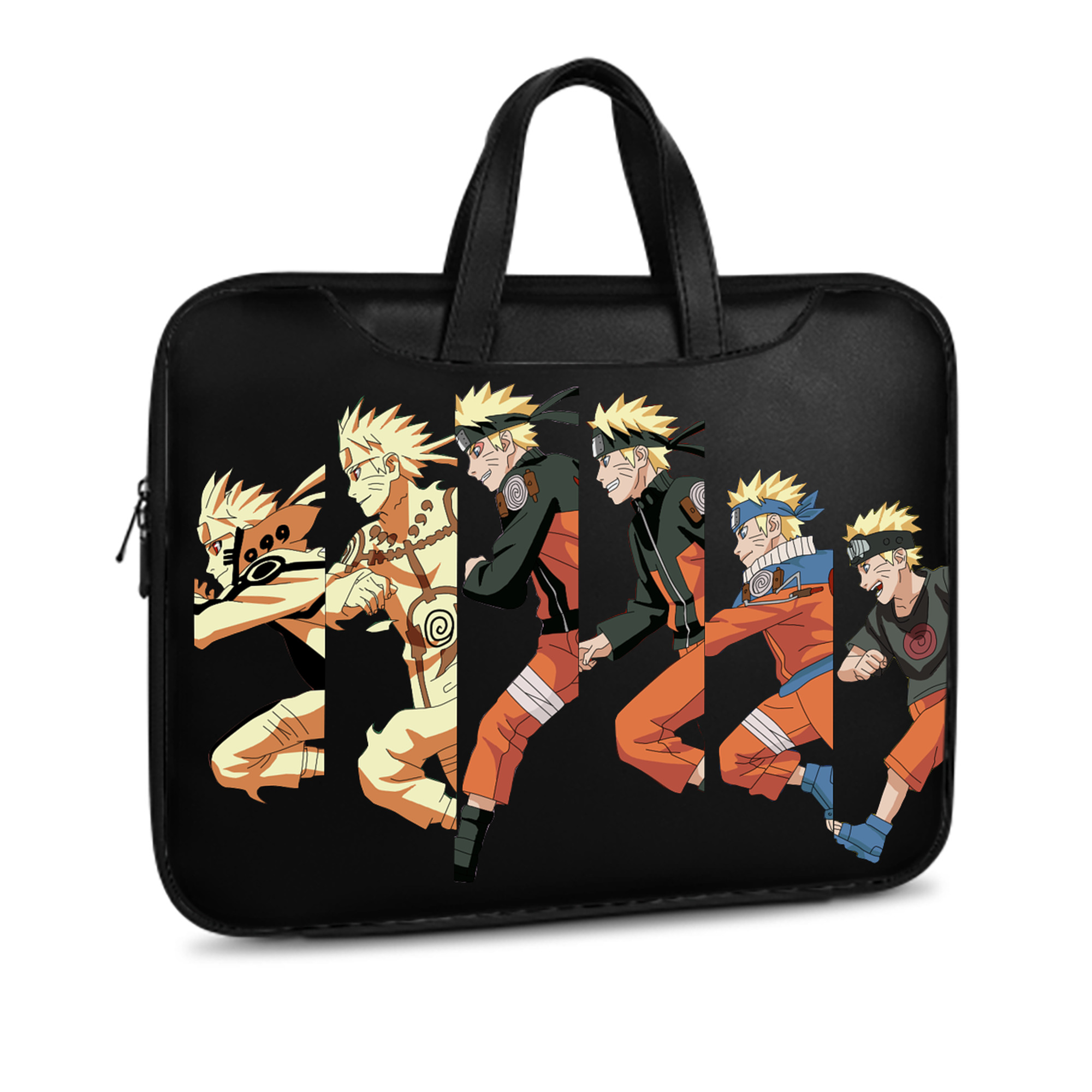 （画像用） NARUTO -ナルト- うずまき ナルト Uzumaki Naruto レザーラップトップバッグ　ノートパソコンケース