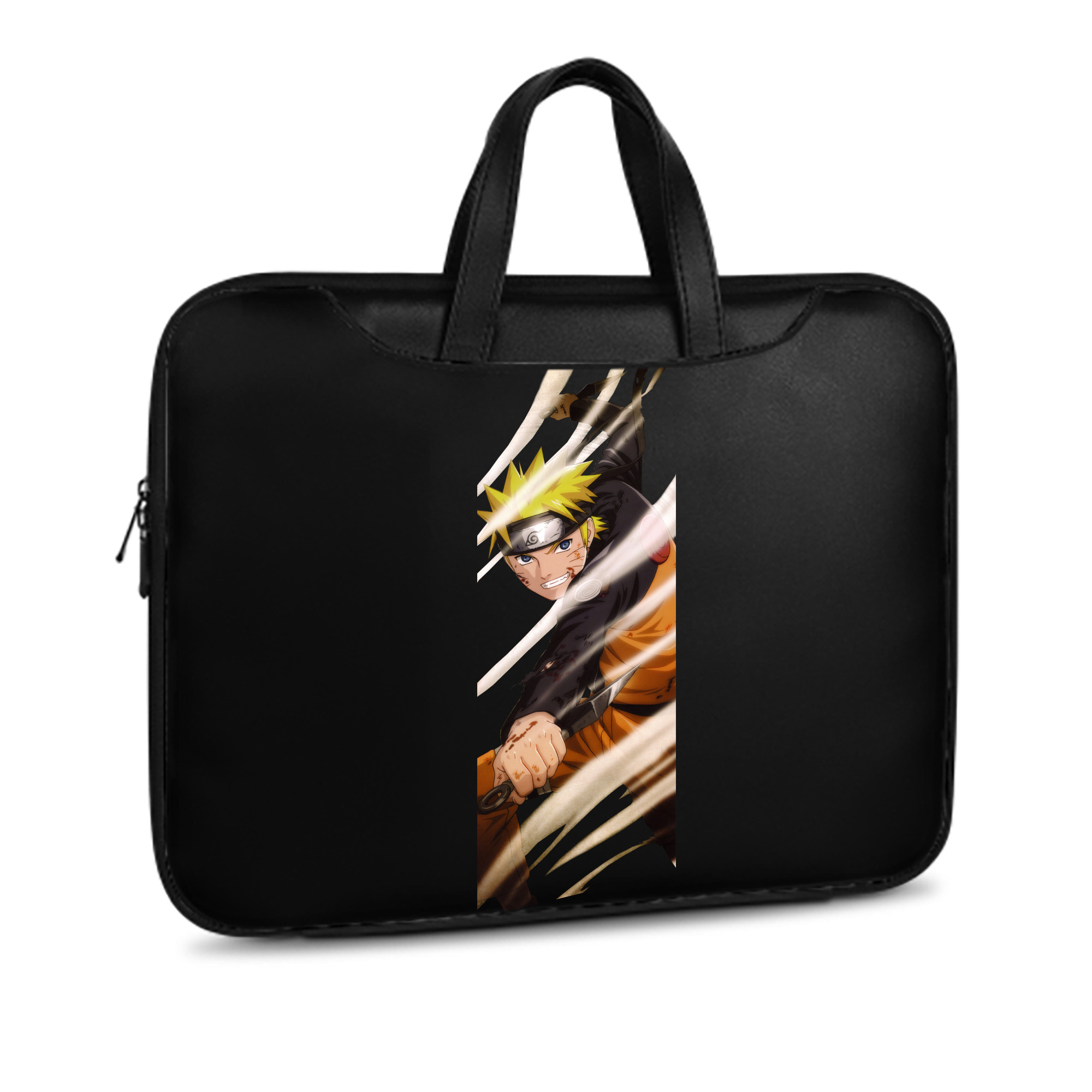 （画像用） NARUTO -ナルト- うずまき ナルト Uzumaki Naruto レザーラップトップバッグ　ノートパソコンケース