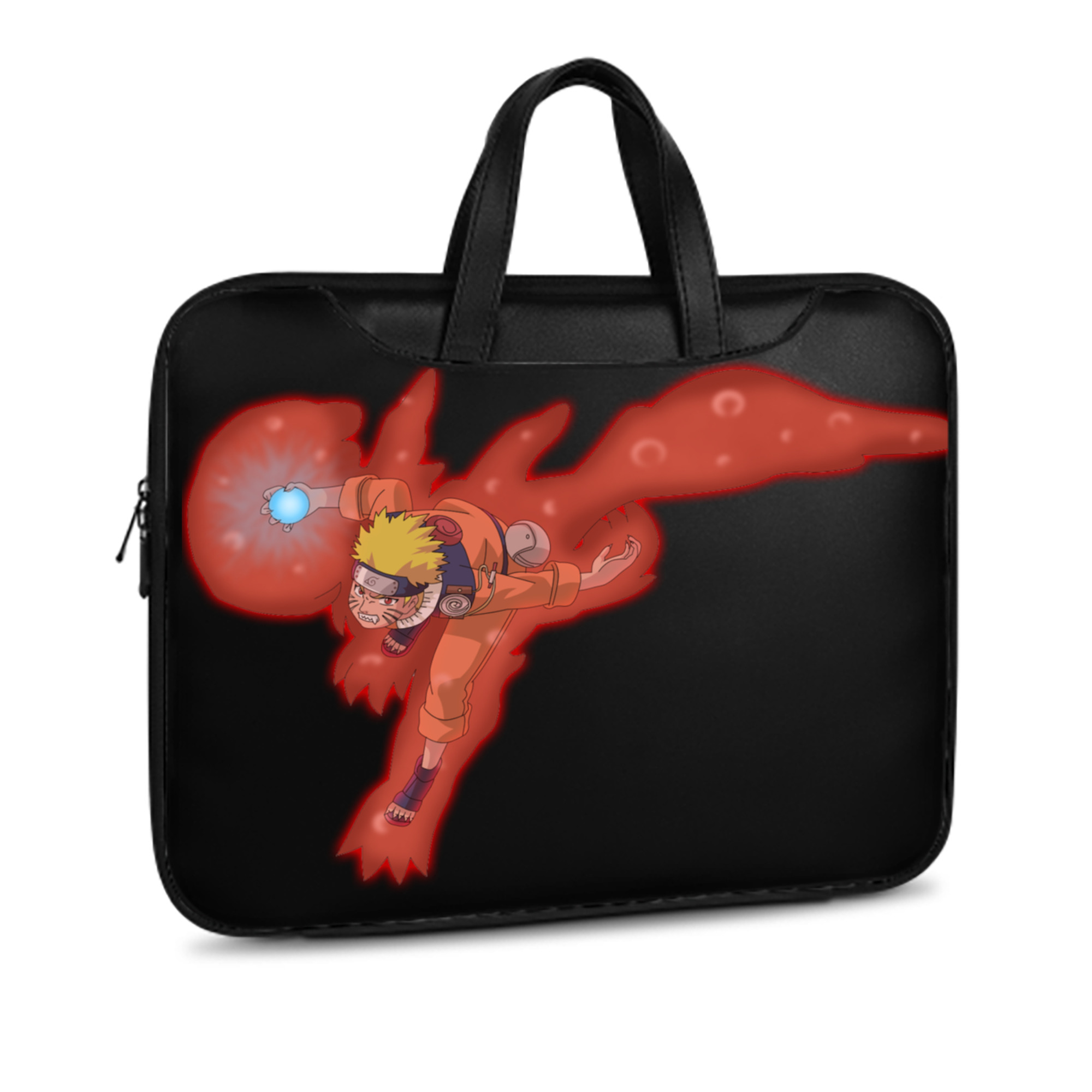 （画像用） NARUTO -ナルト- うずまき ナルト Uzumaki Naruto レザーラップトップバッグ　ノートパソコンケース