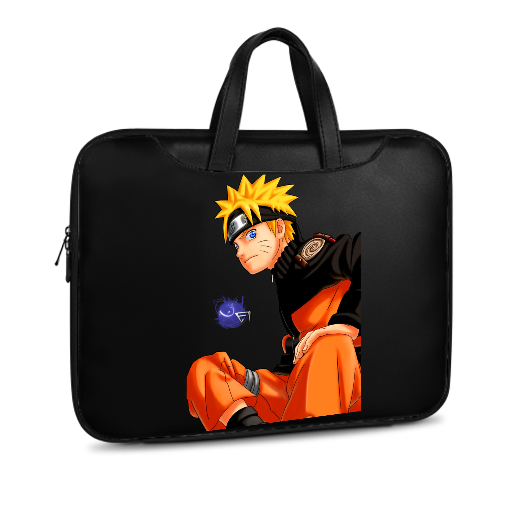 （画像用） NARUTO -ナルト- うずまき ナルト Uzumaki Naruto レザーラップトップバッグ　ノートパソコンケース