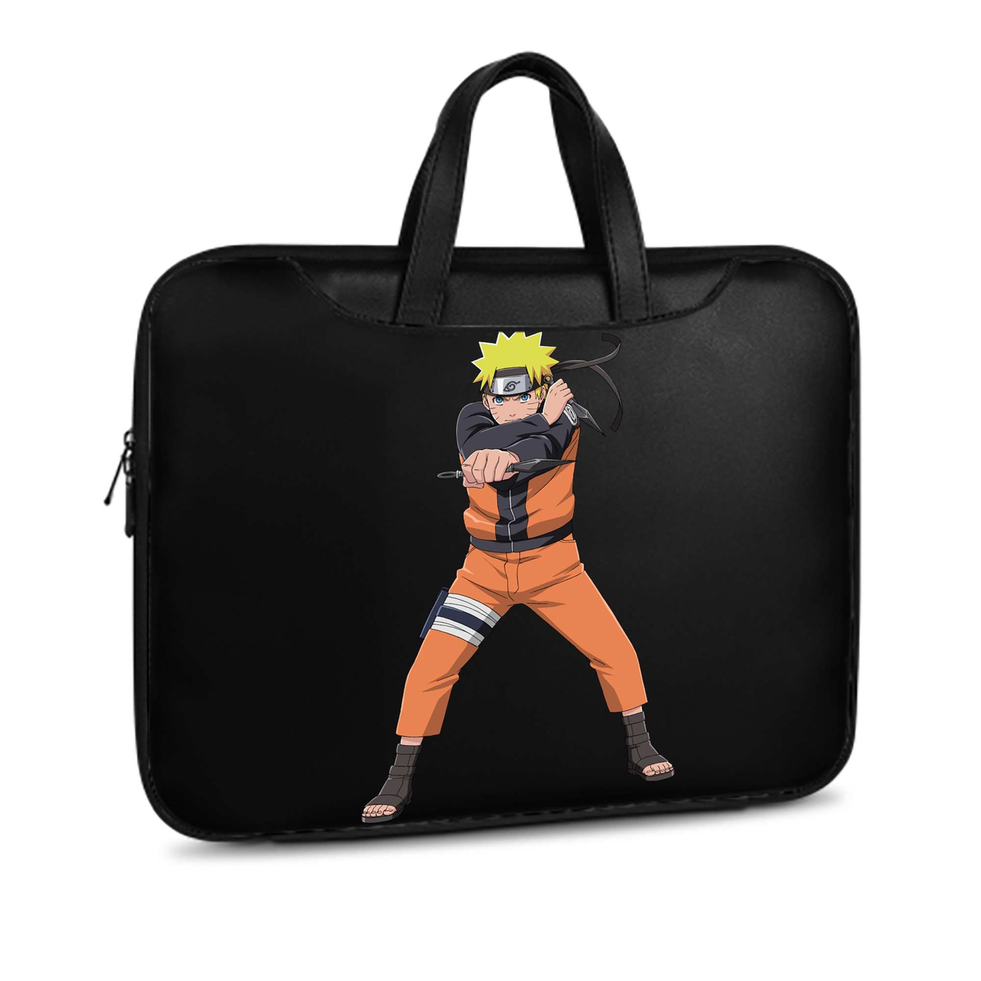 （画像用） NARUTO -ナルト- うずまき ナルト Uzumaki Naruto レザーラップトップバッグ　ノートパソコンケース