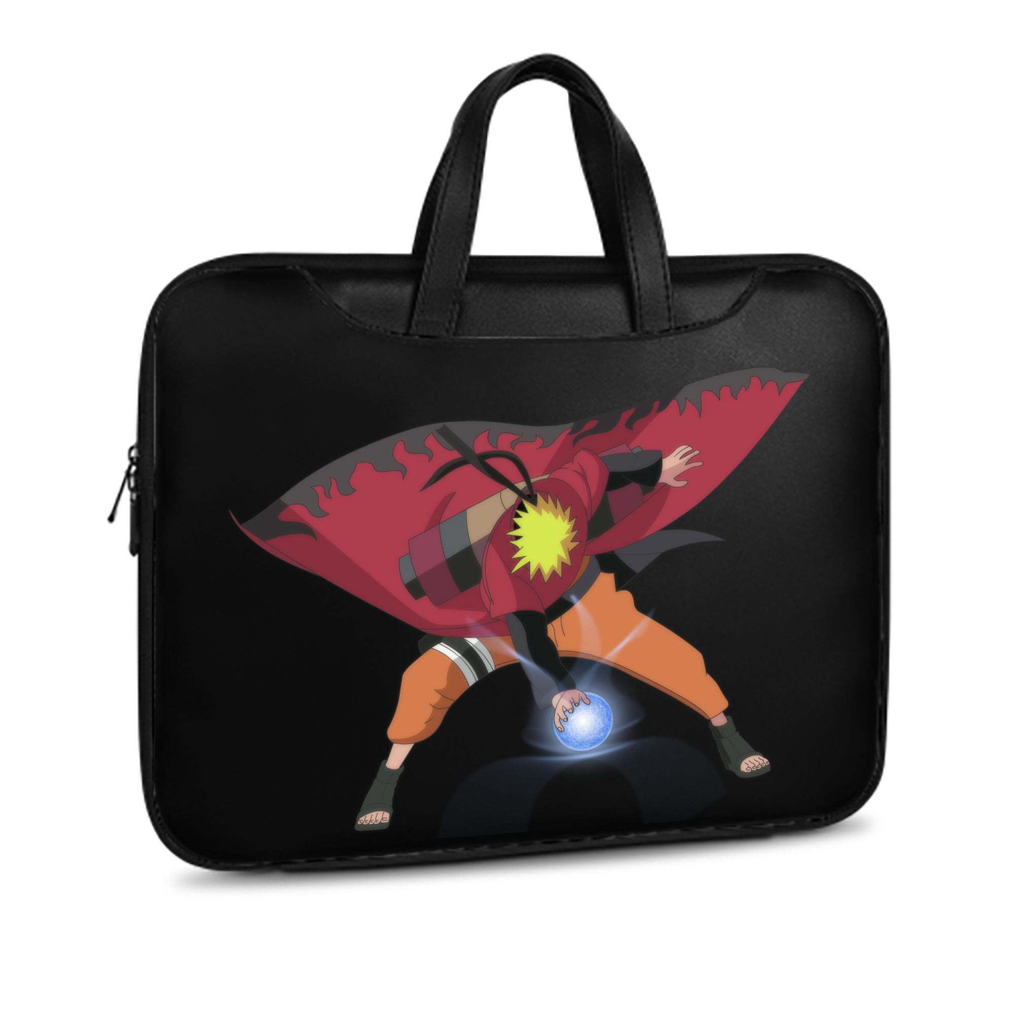 （画像用） NARUTO -ナルト- うずまき ナルト Uzumaki Naruto レザーラップトップバッグ　ノートパソコンケース