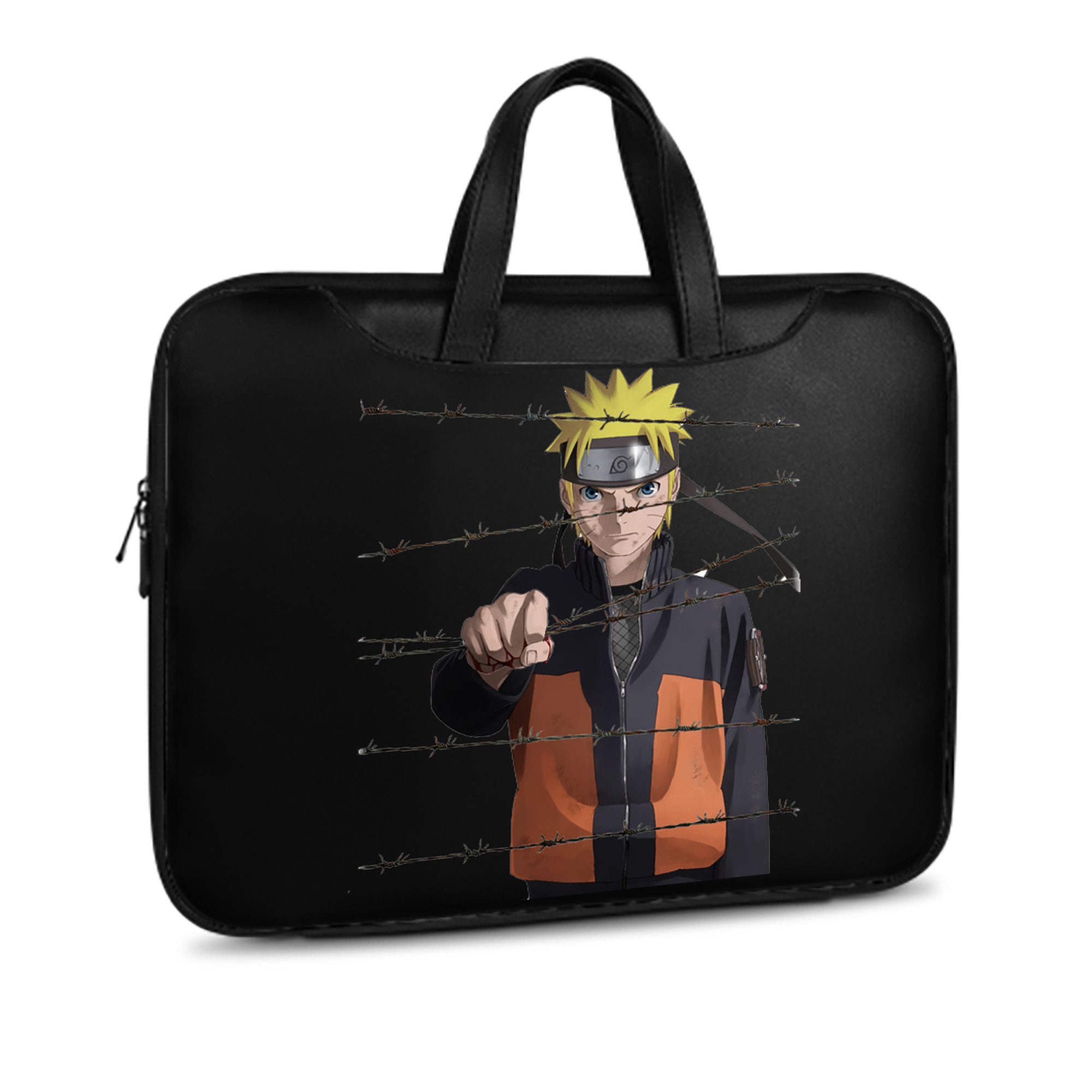 （画像用） NARUTO -ナルト- うずまき ナルト Uzumaki Naruto レザーラップトップバッグ　ノートパソコンケース