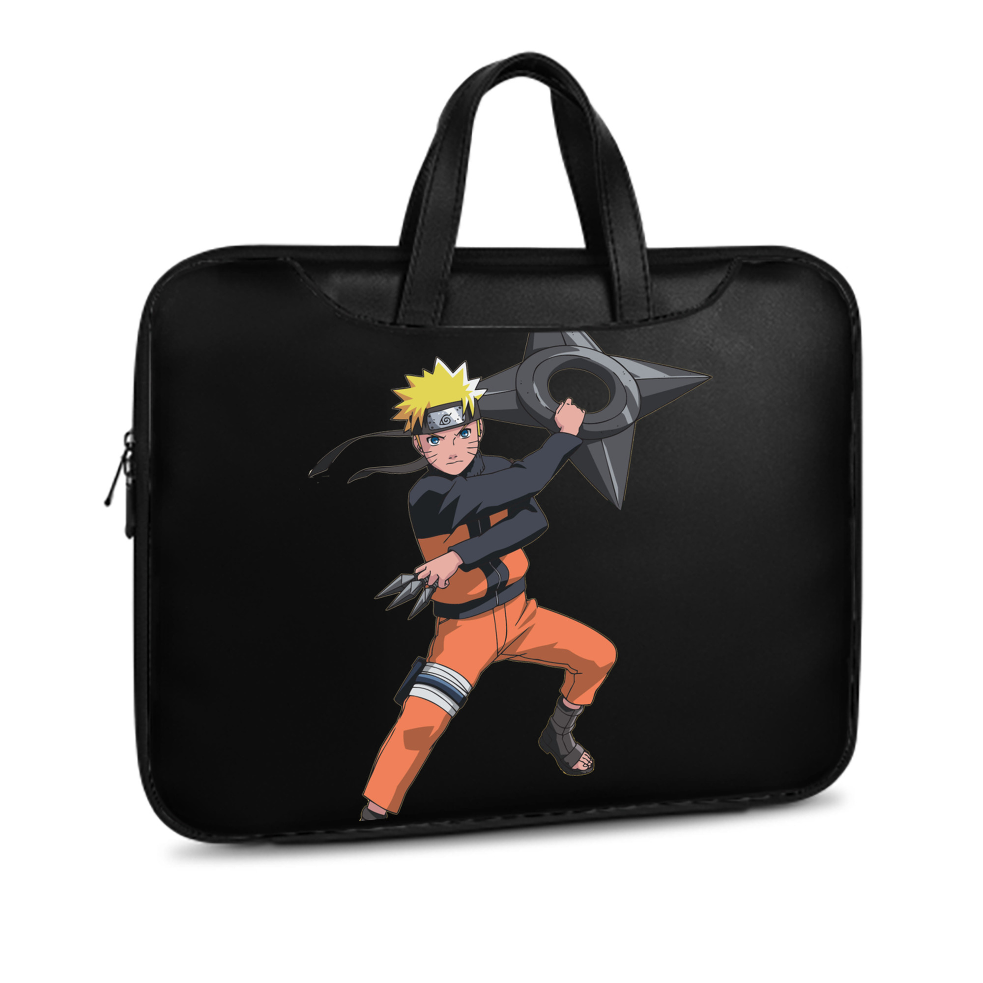 （画像用） NARUTO -ナルト- うずまき ナルト Uzumaki Naruto レザーラップトップバッグ　ノートパソコンケース
