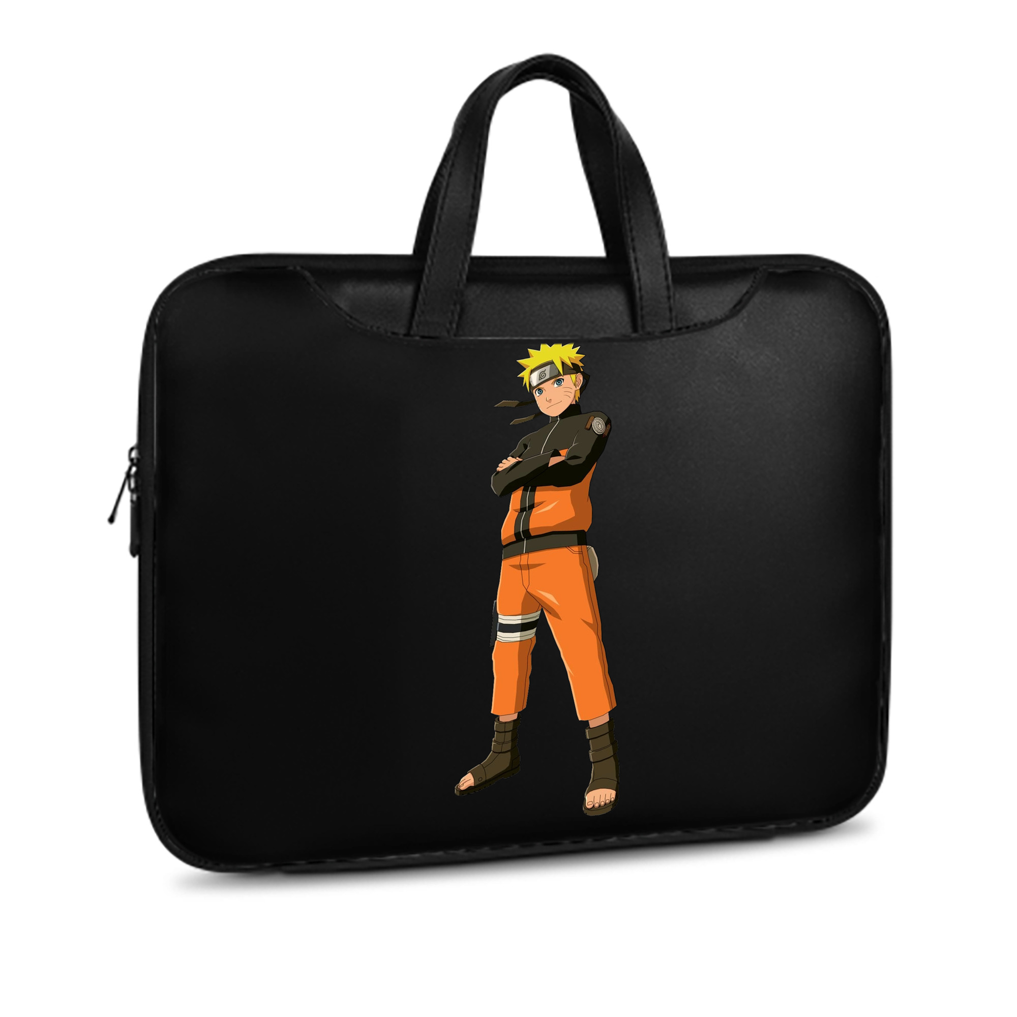 （画像用） NARUTO -ナルト- うずまき ナルト Uzumaki Naruto レザーラップトップバッグ　ノートパソコンケース