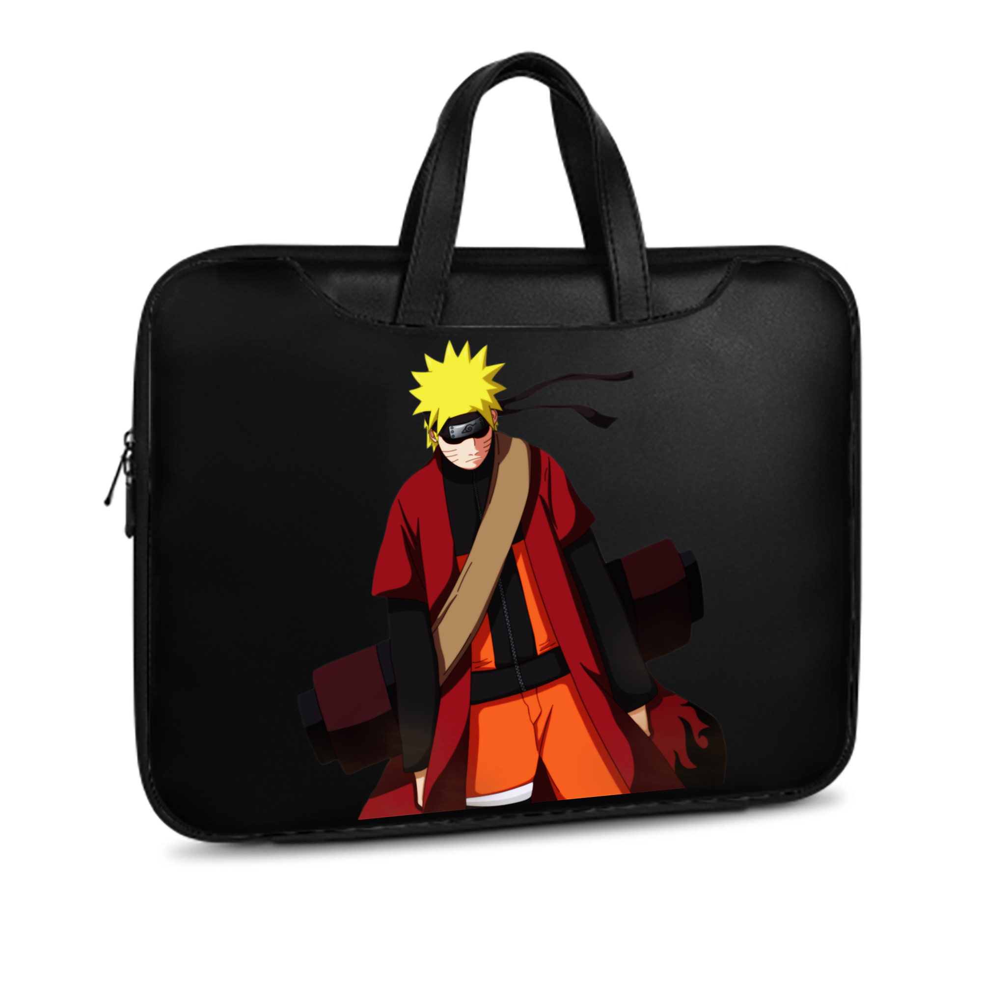 （画像用） NARUTO -ナルト- うずまき ナルト Uzumaki Naruto レザーラップトップバッグ　ノートパソコンケース