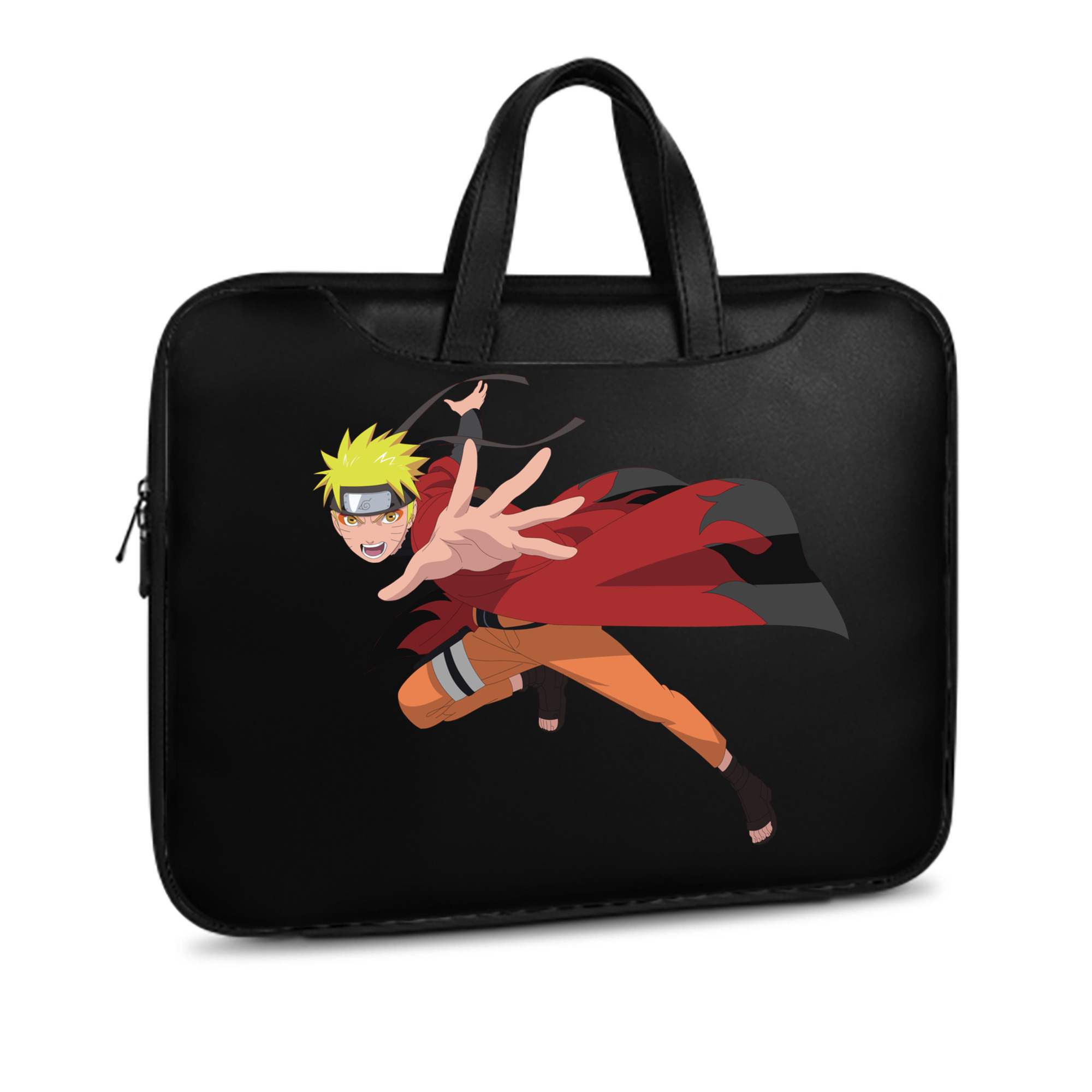 （画像用） NARUTO -ナルト- うずまき ナルト Uzumaki Naruto レザーラップトップバッグ　ノートパソコンケース